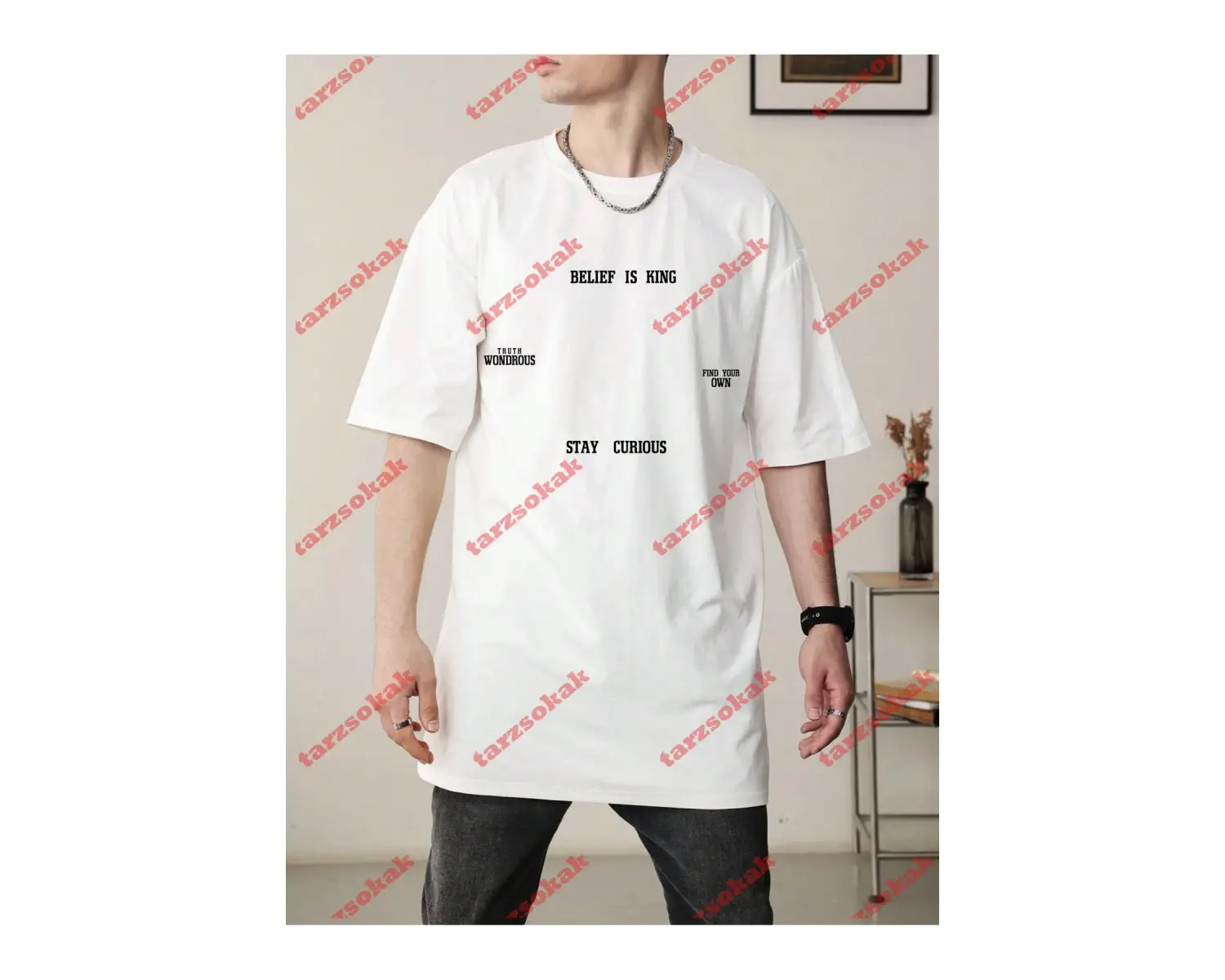 Model 3915 Erkek Yazlık Yuvarlak Yaka Kısa Kollu Günlük Tişört, Yaz