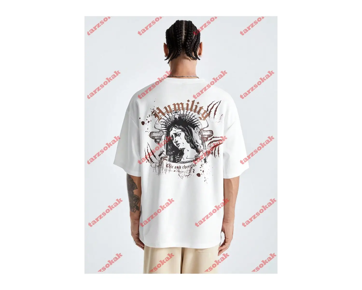 Model 3930 Erkek Yazlık Yuvarlak Yaka Kısa Kollu Günlük Tişört, Yaz