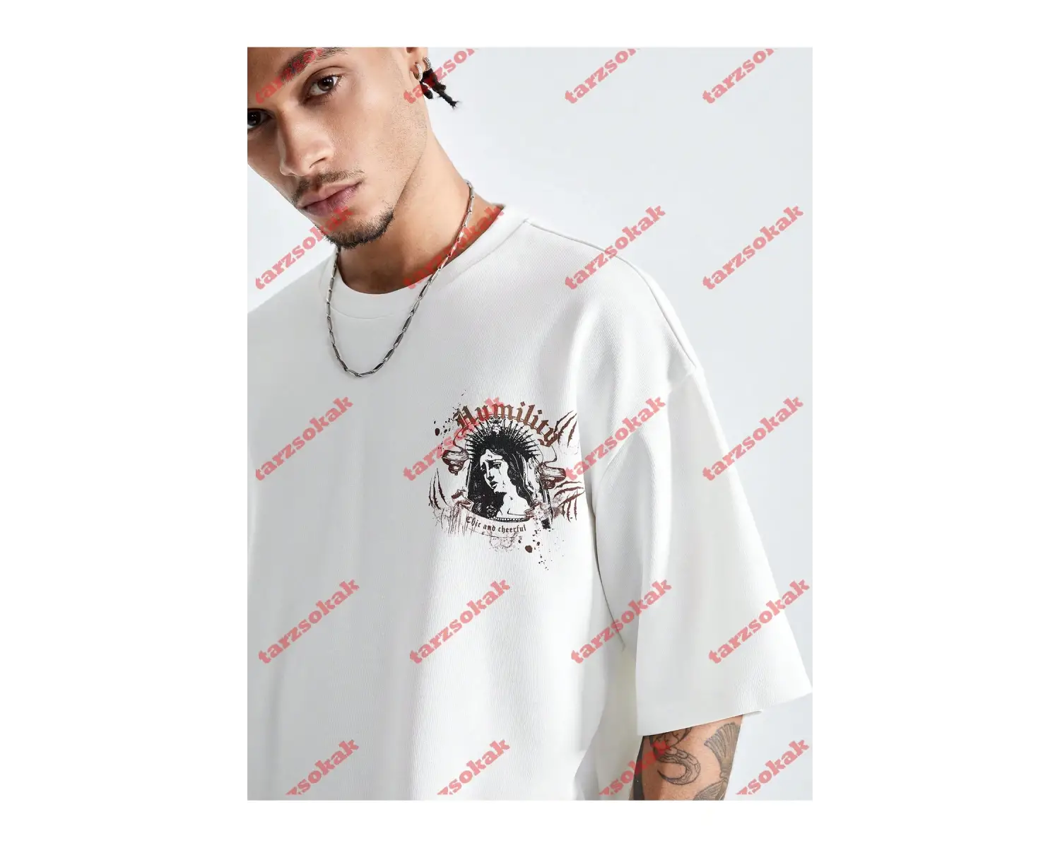 Model 3930 Erkek Yazlık Yuvarlak Yaka Kısa Kollu Günlük Tişört, Yaz