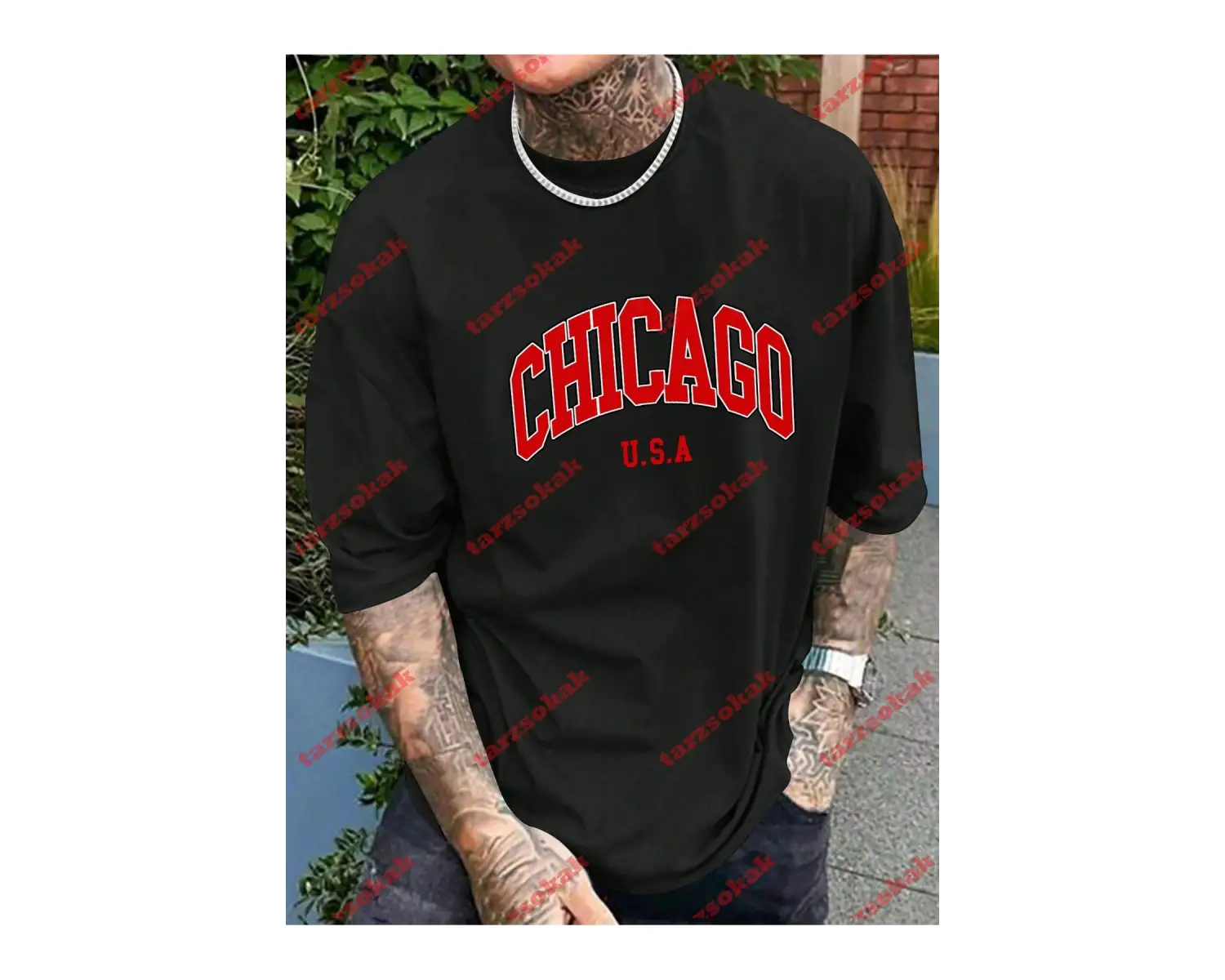 Model 3932 Erkek Yazlık Yuvarlak Yaka Kısa Kollu Günlük Tişört, Yaz