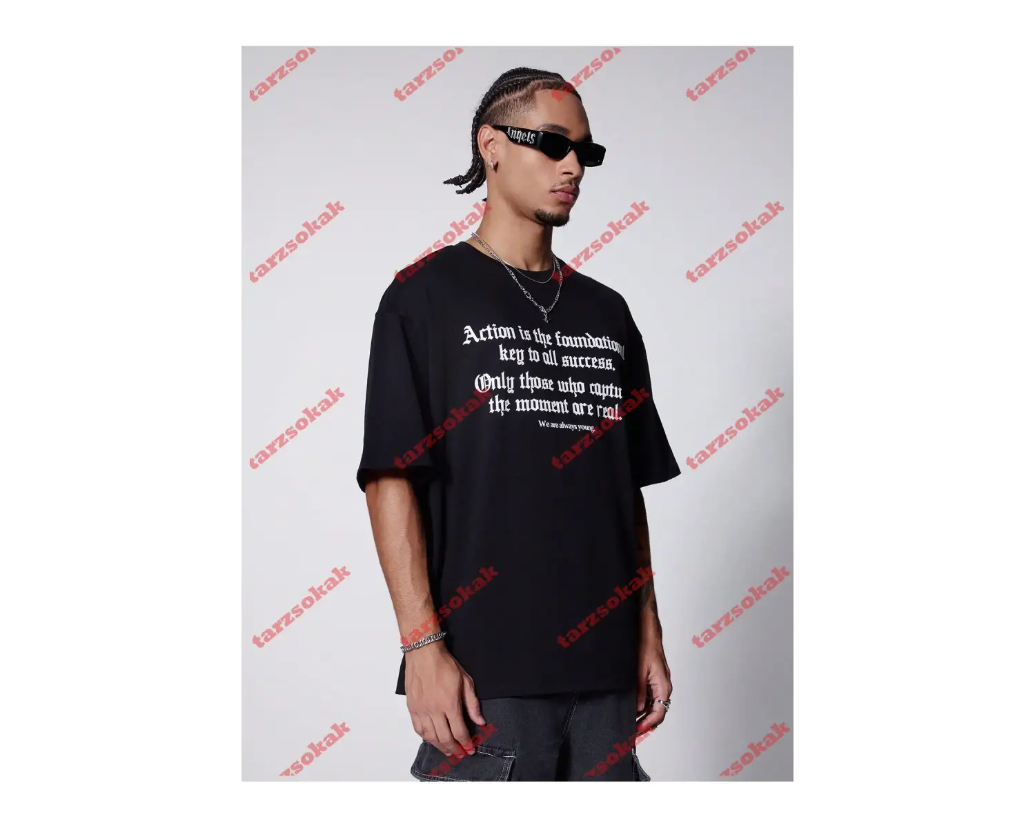 Model 3935 Erkek Yazlık Yuvarlak Yaka Kısa Kollu Günlük Tişört, Yaz