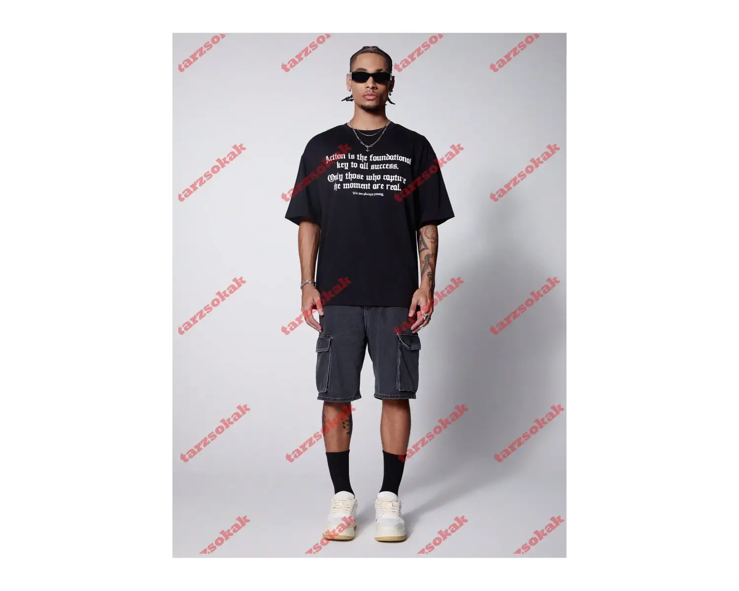 Model 3935 Erkek Yazlık Yuvarlak Yaka Kısa Kollu Günlük Tişört, Yaz