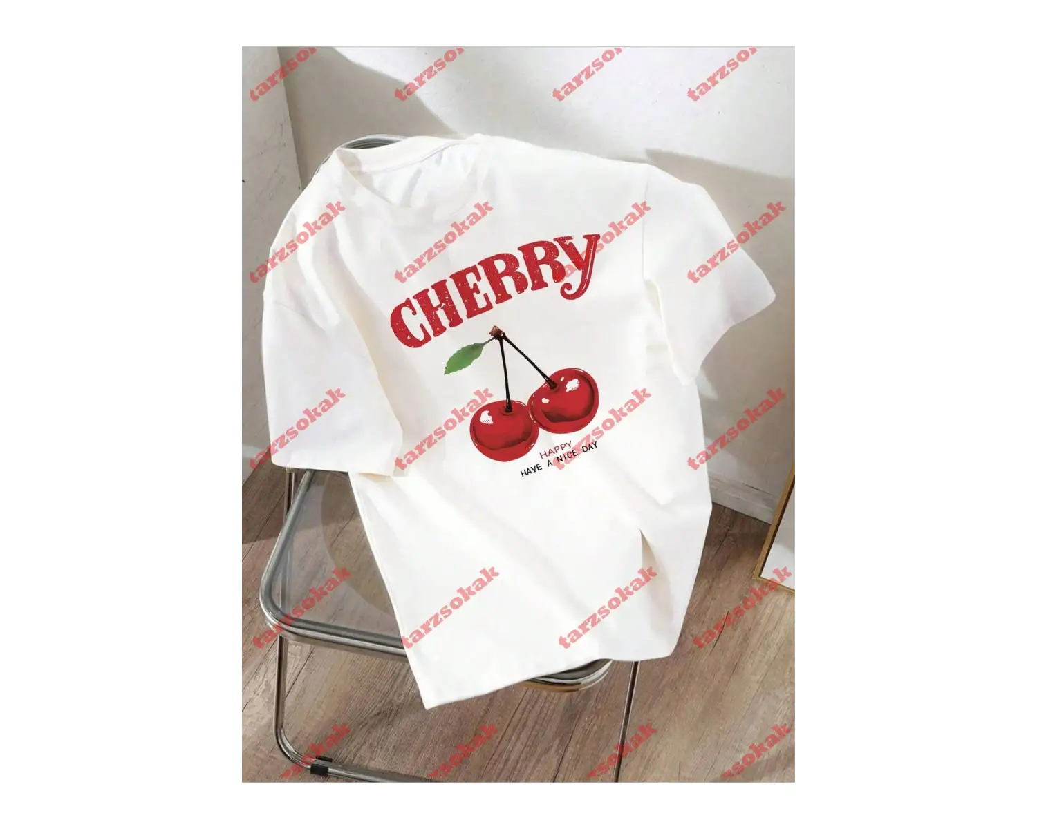 Model 3940 Erkek Yazlık Yuvarlak Yaka Kısa Kollu Günlük Tişört, Yaz