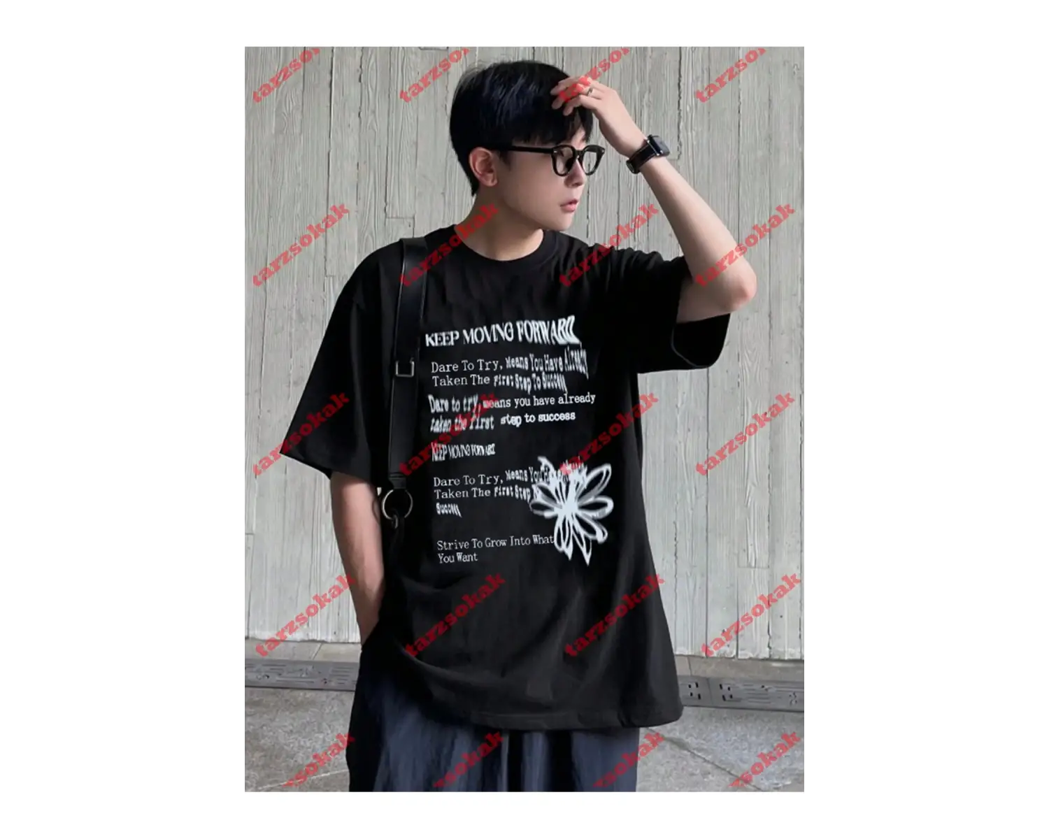 Model 3943 Erkek Yazlık Yuvarlak Yaka Kısa Kollu Günlük Tişört, Yaz