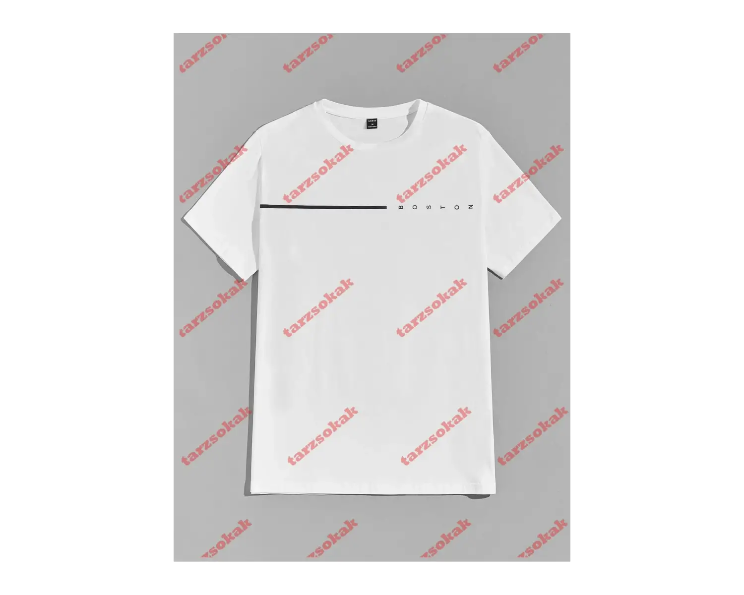 Model 3945 Erkek Yazlık Yuvarlak Yaka Kısa Kollu Günlük Tişört, Yaz