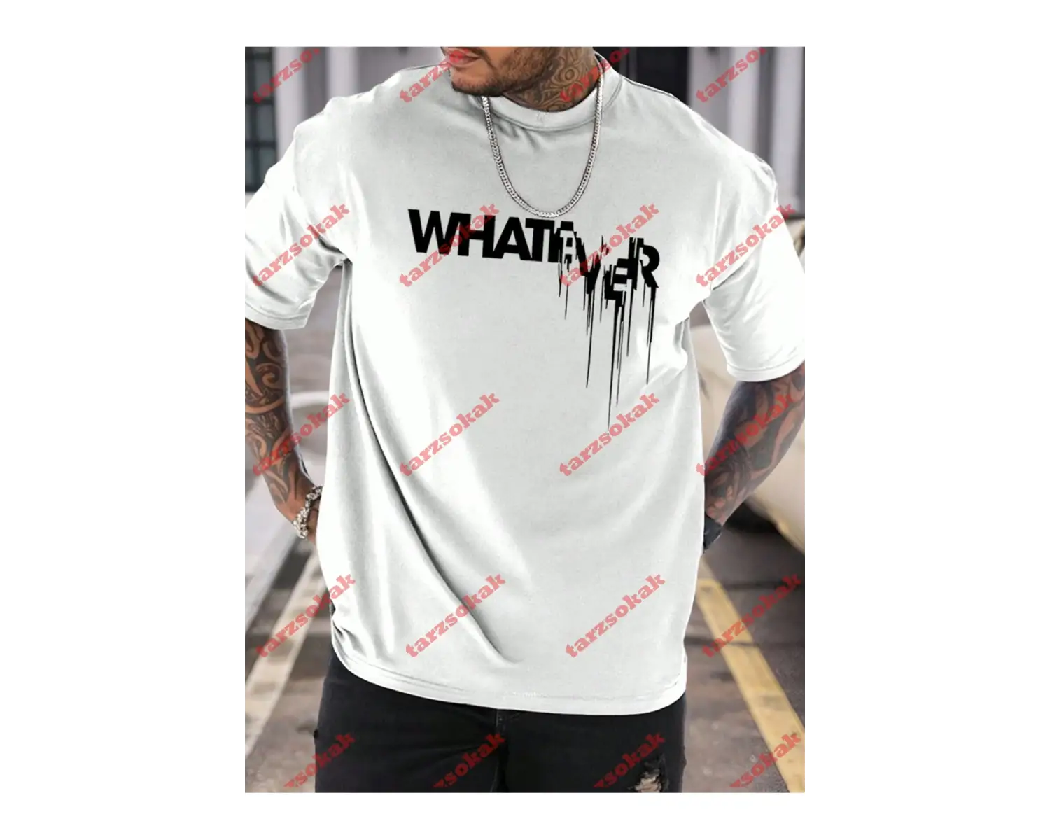 Model 3947 Erkek Yazlık Yuvarlak Yaka Kısa Kollu Günlük Tişört, Yaz