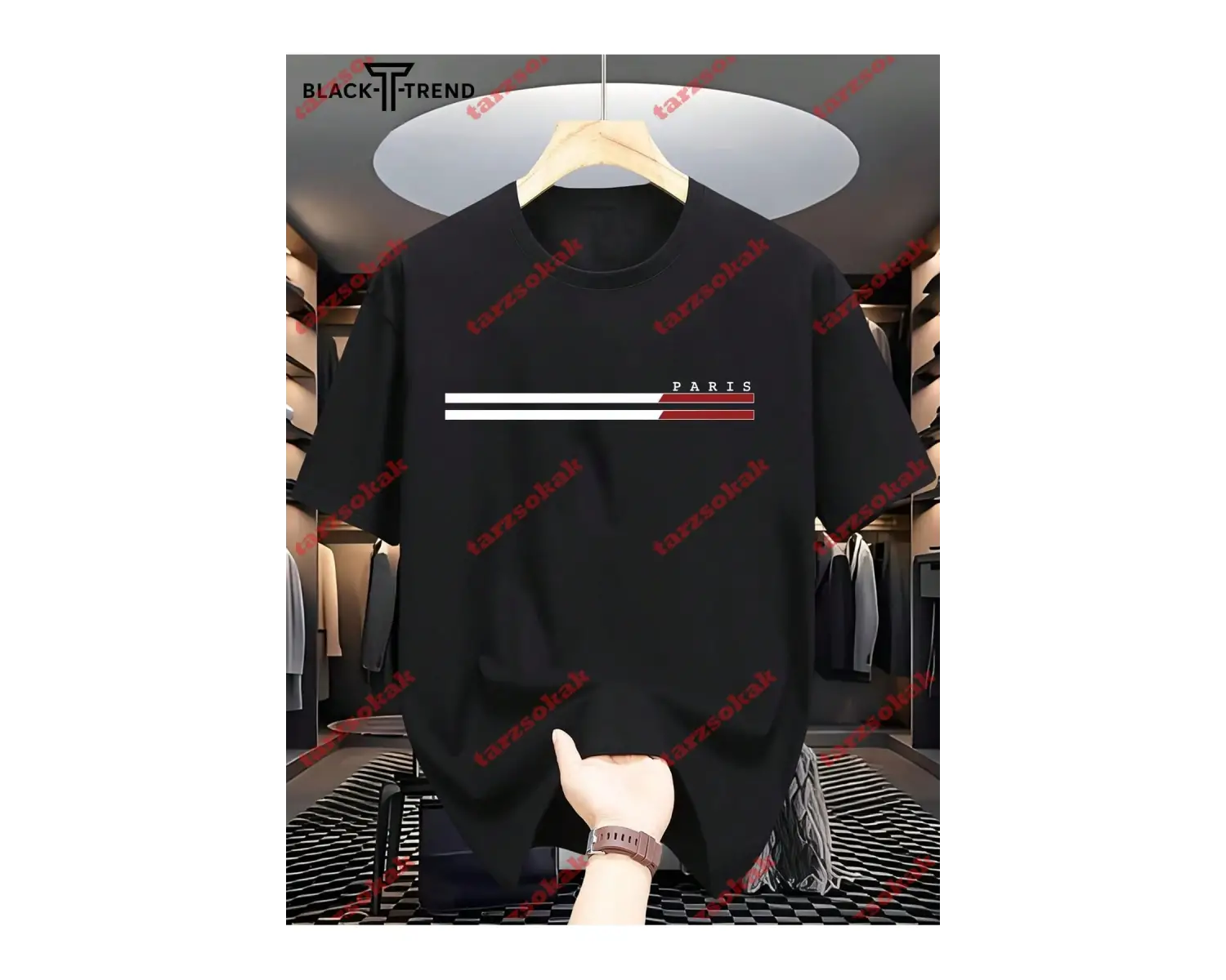 Model 3948 Erkek Yazlık Yuvarlak Yaka Kısa Kollu Günlük Tişört, Yaz