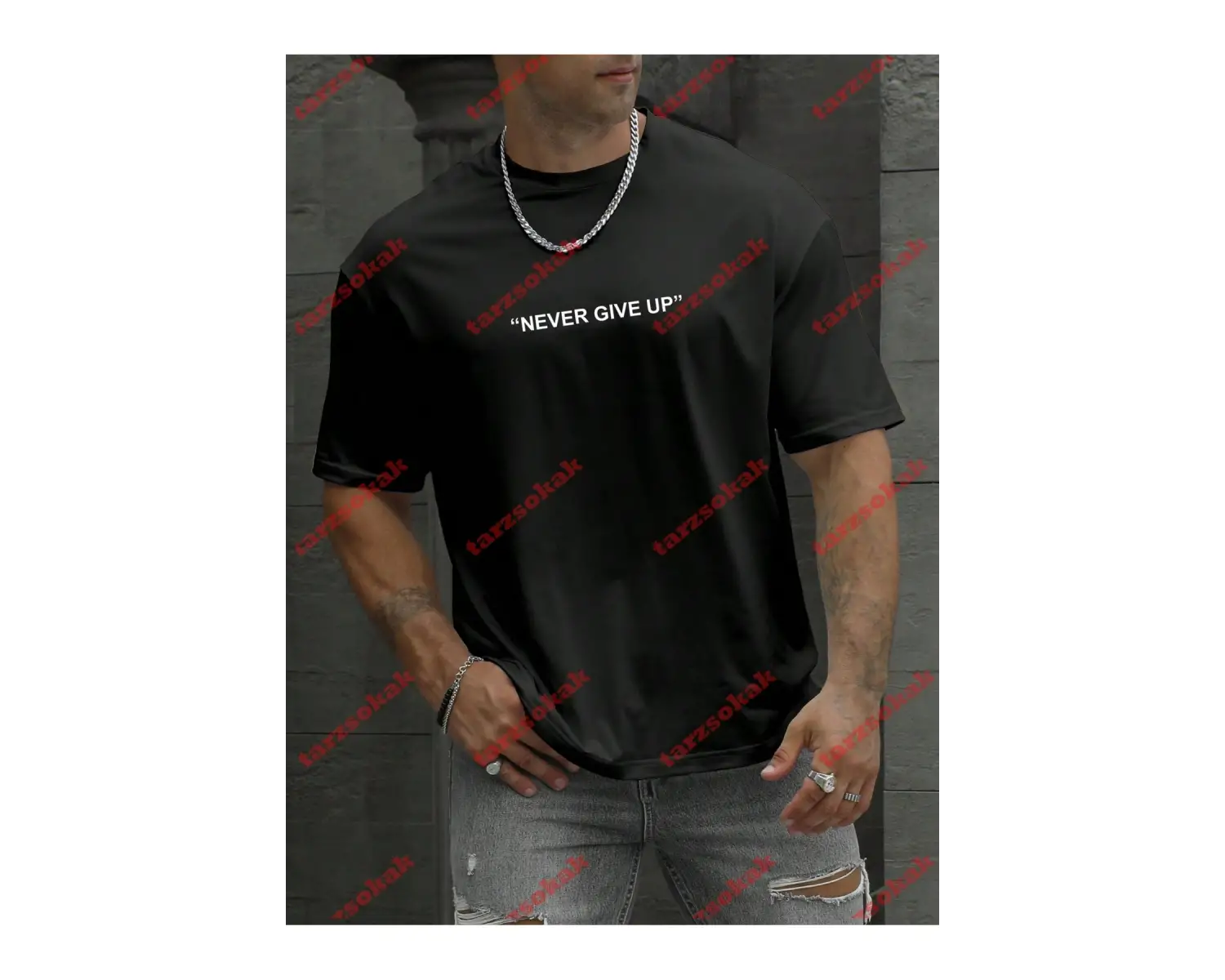 Model 3950 Erkek Yazlık Yuvarlak Yaka Kısa Kollu Günlük Tişört, Yaz