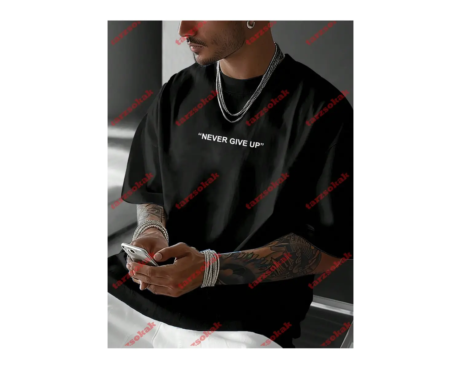 Model 3950 Erkek Yazlık Yuvarlak Yaka Kısa Kollu Günlük Tişört, Yaz