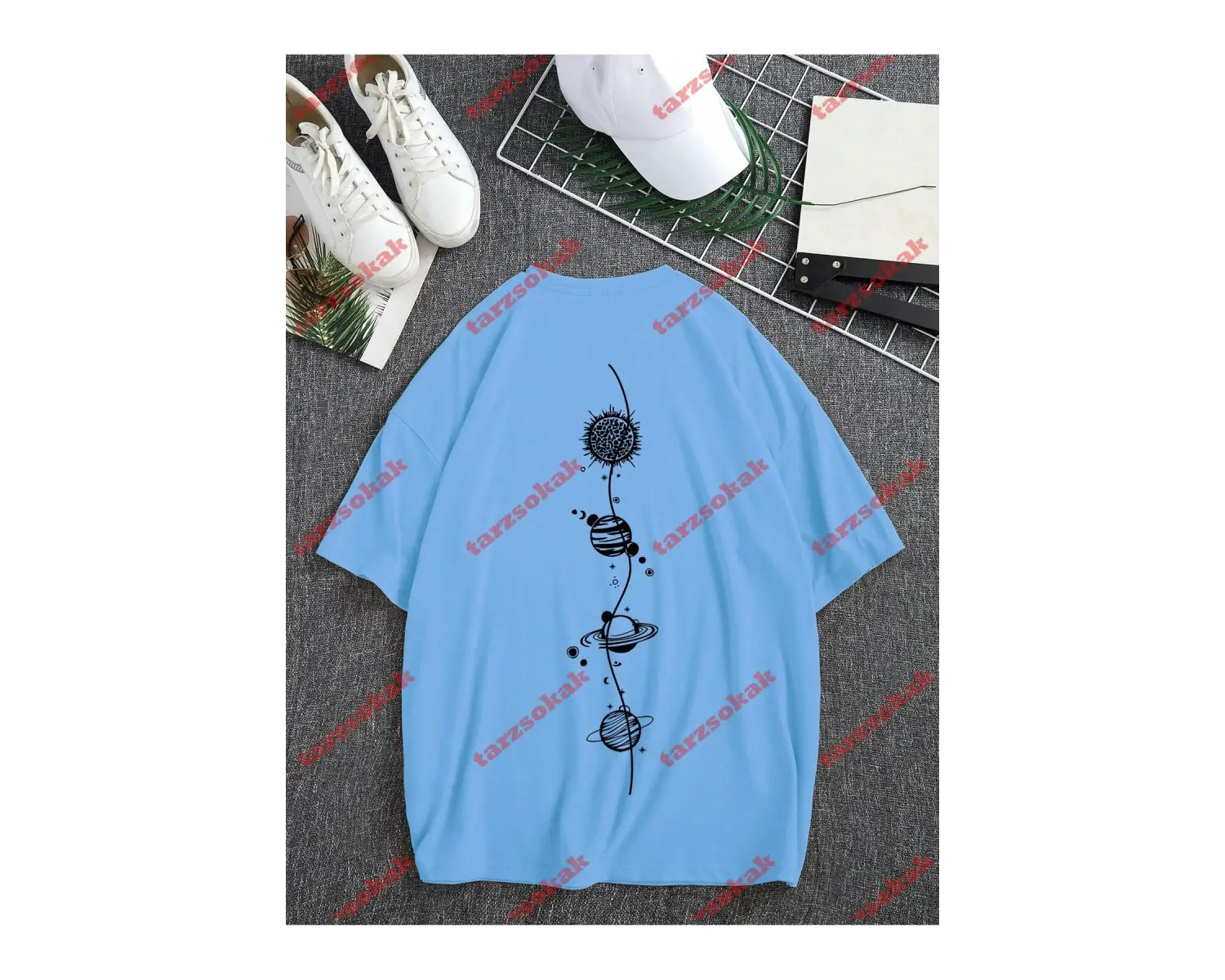 Model 3961 Erkek Yazlık Yuvarlak Yaka Kısa Kollu Günlük Tişört, Yaz