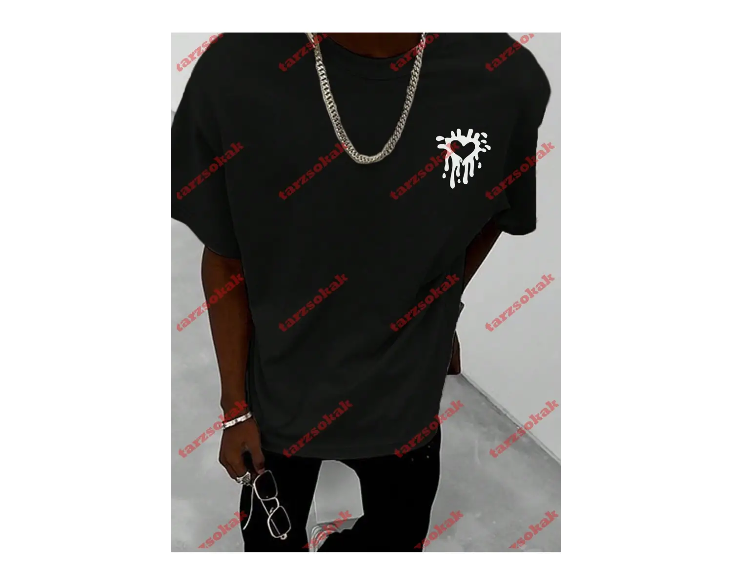 Model 3965 Erkek Yazlık Yuvarlak Yaka Kısa Kollu Günlük Tişört, Yaz