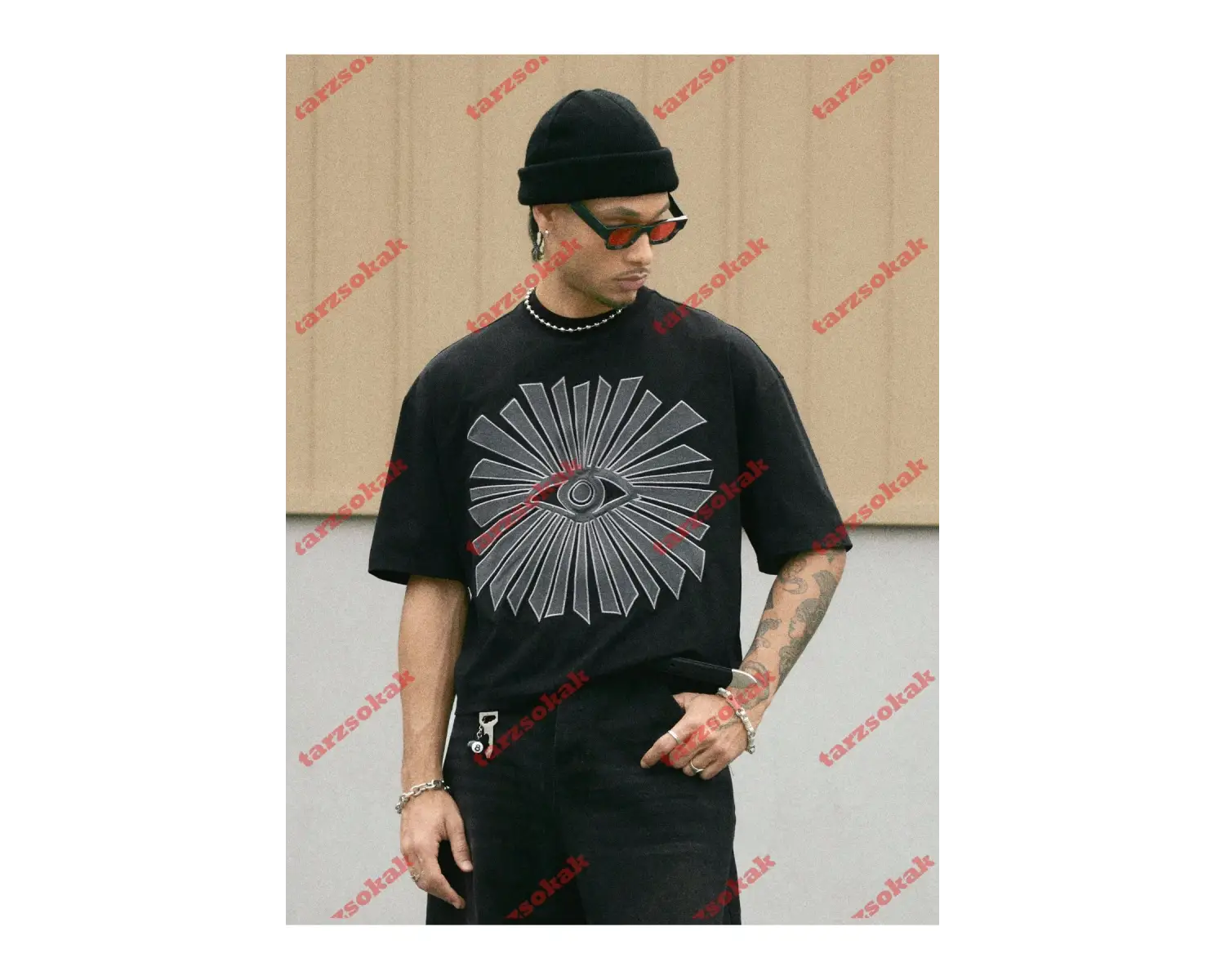 Model 3966 Erkek Yazlık Yuvarlak Yaka Kısa Kollu Günlük Tişört, Yaz