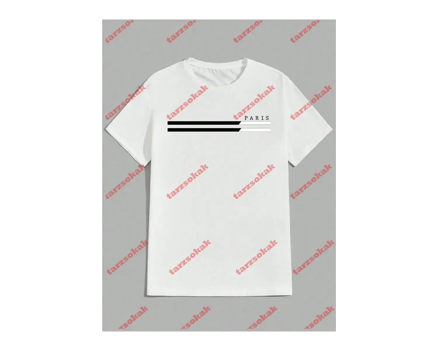 Model 3967 Erkek Yazlık Yuvarlak Yaka Kısa Kollu Günlük Tişört, Yaz