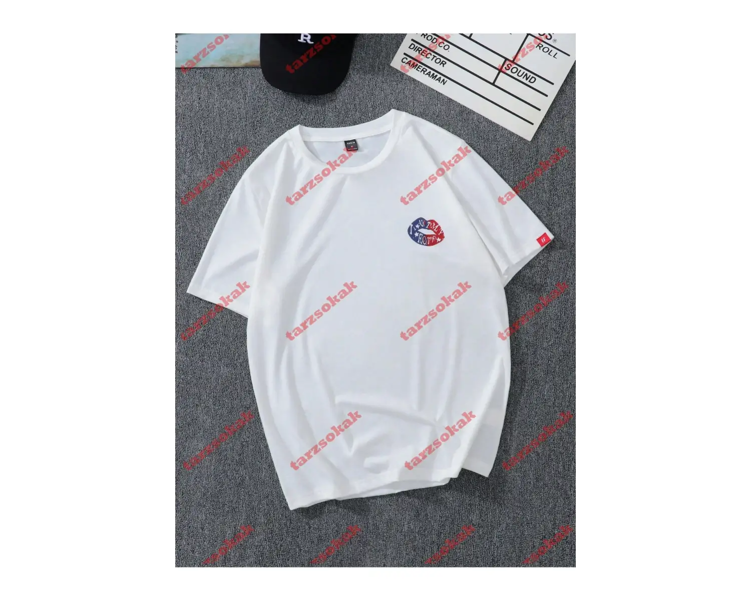 Model 3981 Erkek Yazlık Yuvarlak Yaka Kısa Kollu Günlük Tişört, Yaz