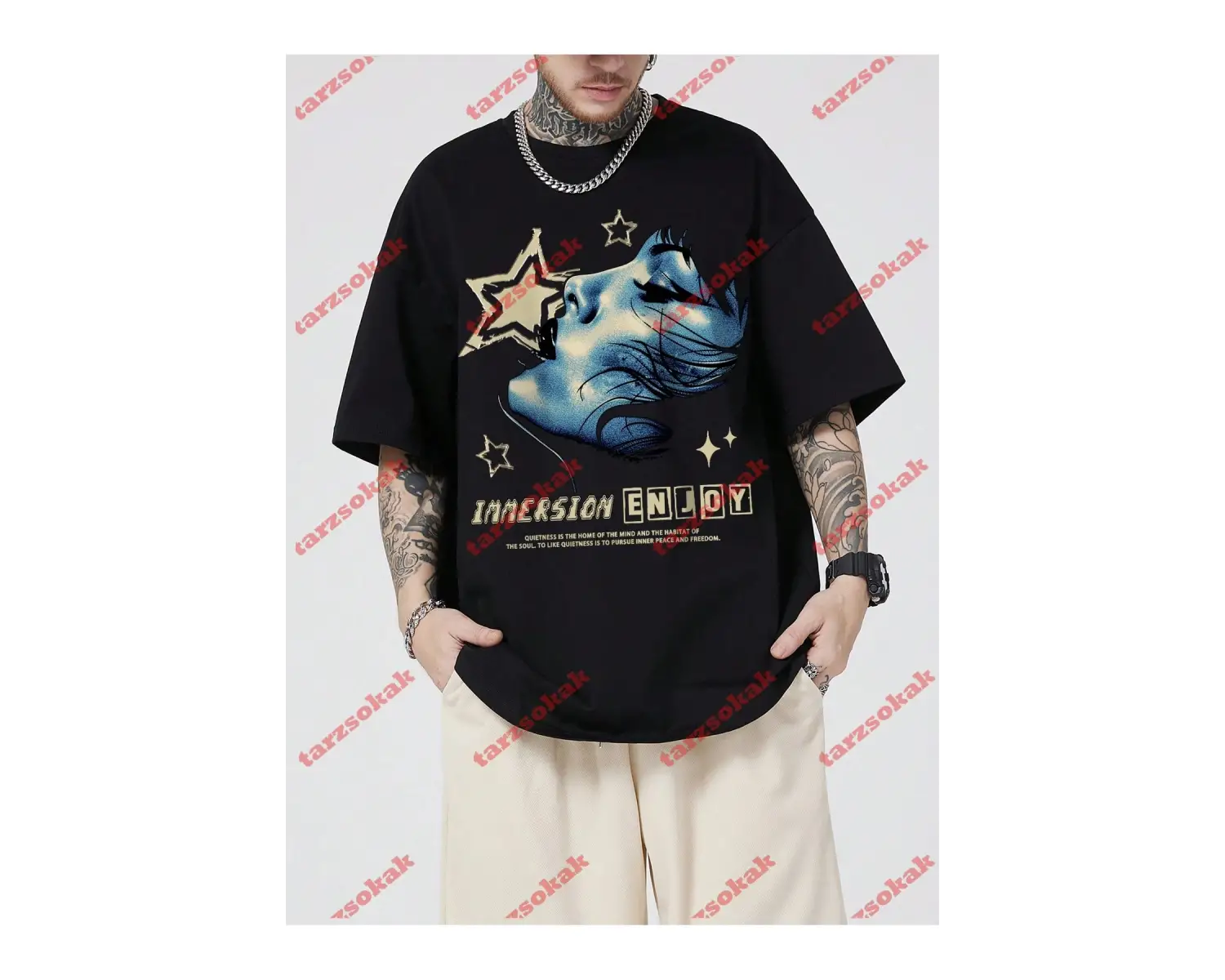 Model 3985 Erkek Yazlık Yuvarlak Yaka Kısa Kollu Günlük Tişört, Yaz