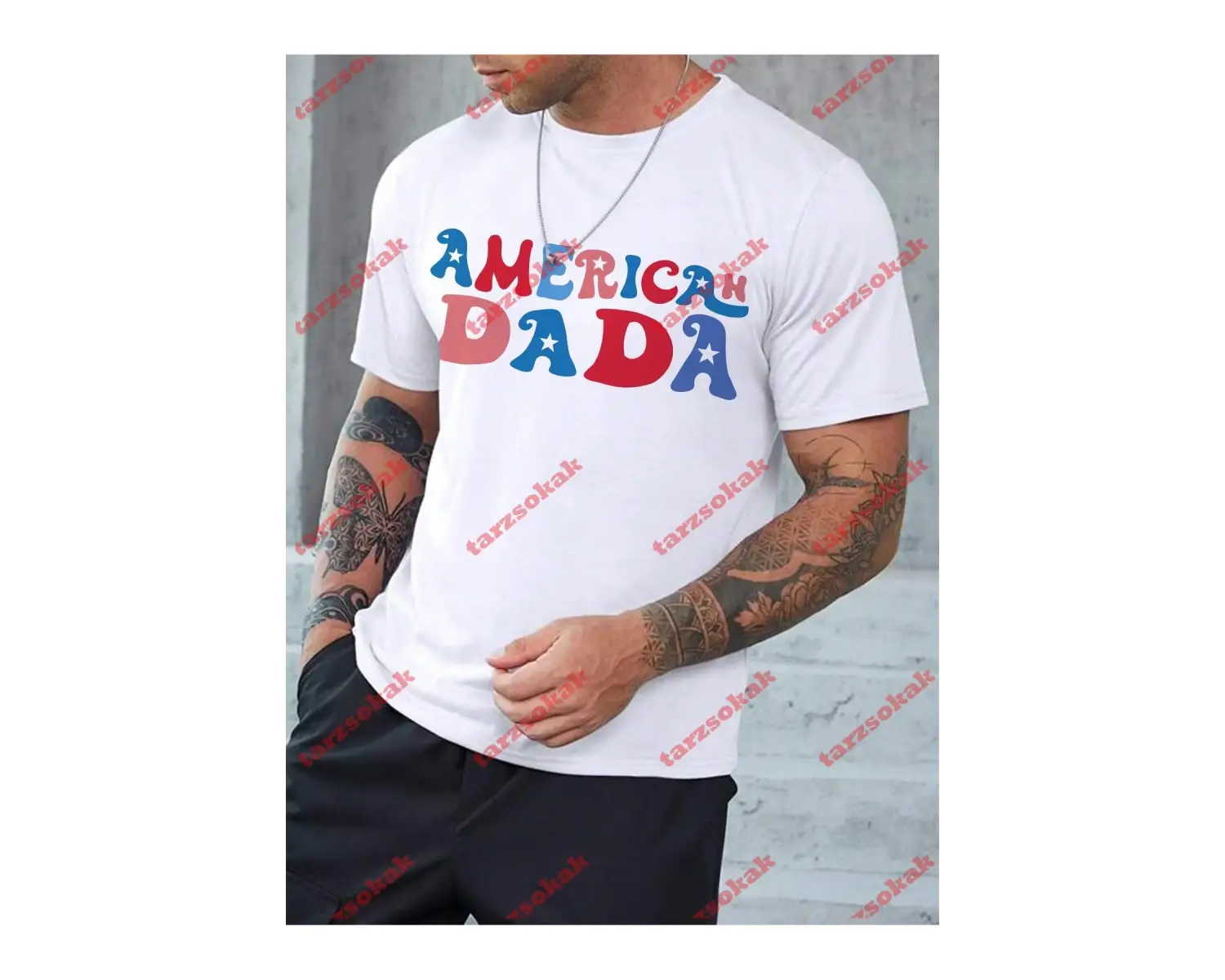 Model 3986 Erkek Yazlık Yuvarlak Yaka Kısa Kollu Günlük Tişört, Yaz