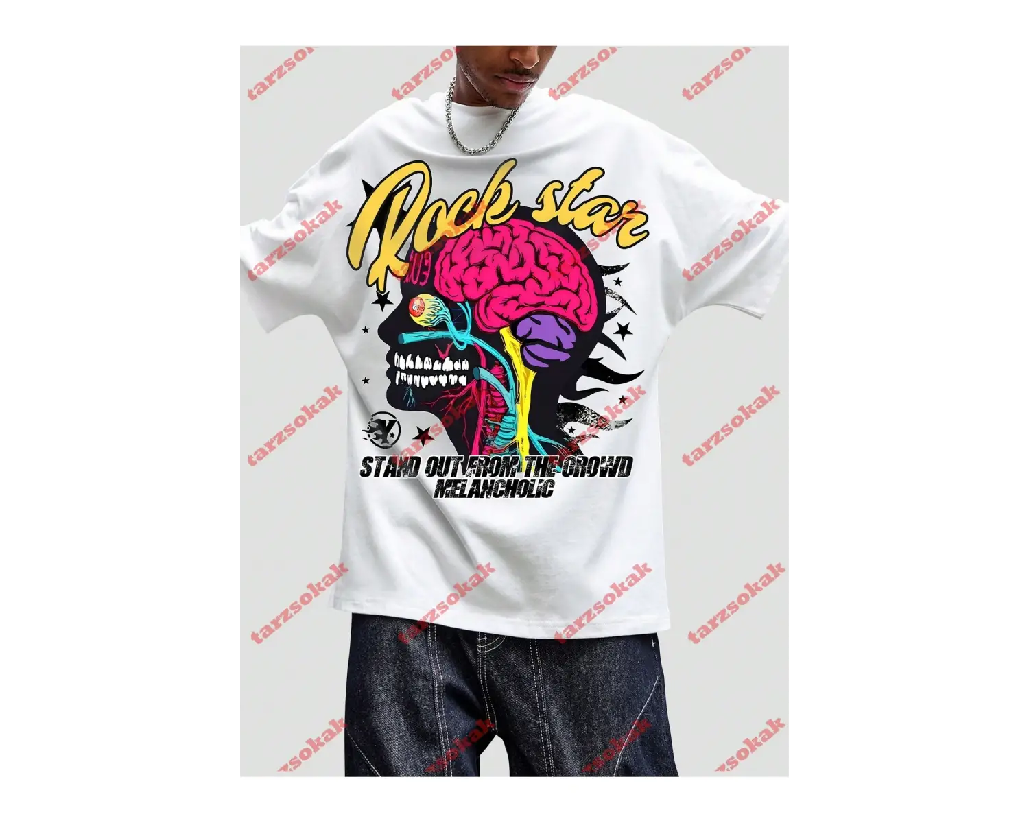 Model 3991 Erkek Yazlık Yuvarlak Yaka Kısa Kollu Günlük Tişört, Yaz