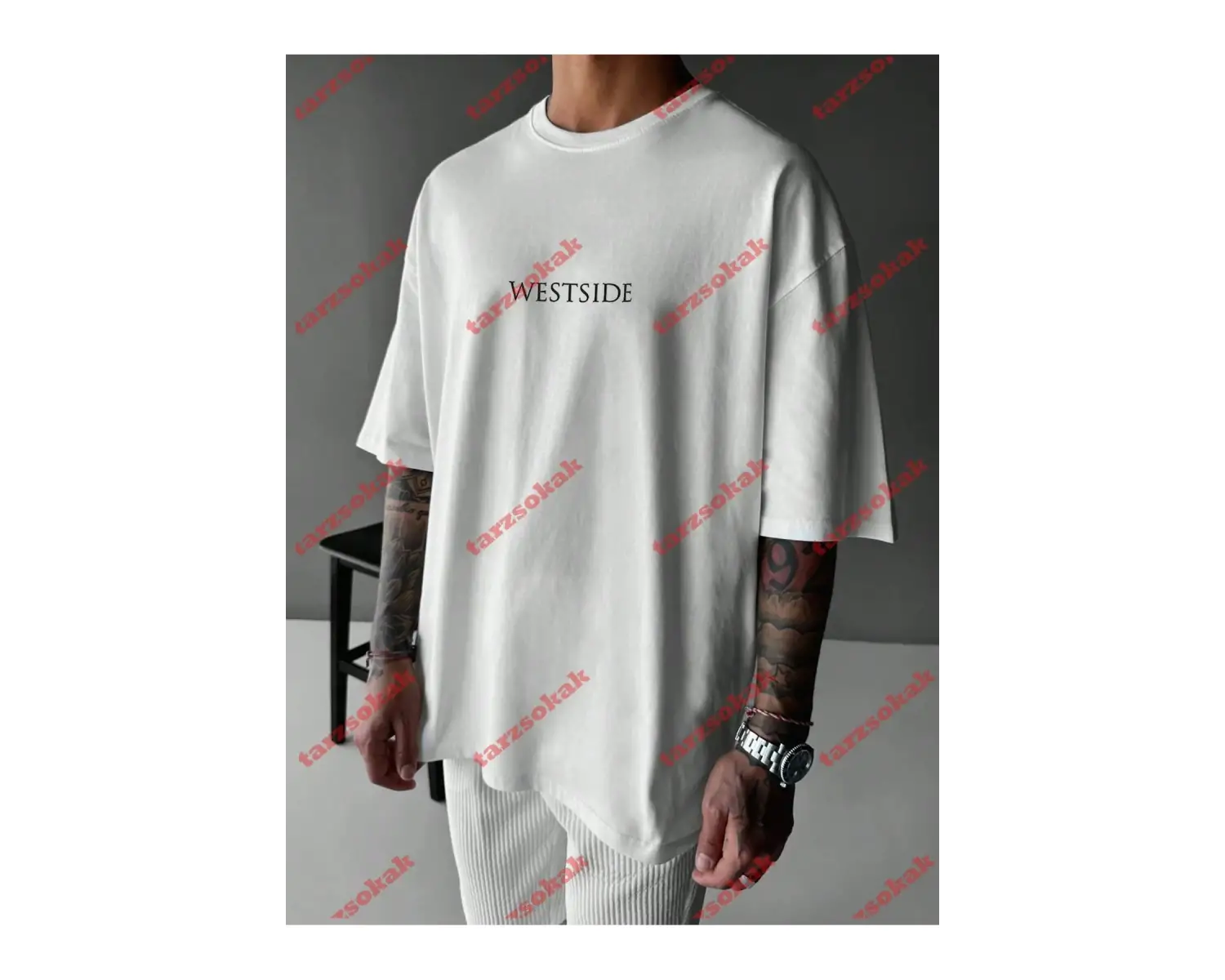 Model 3992 Erkek Yazlık Yuvarlak Yaka Kısa Kollu Günlük Tişört, Yaz