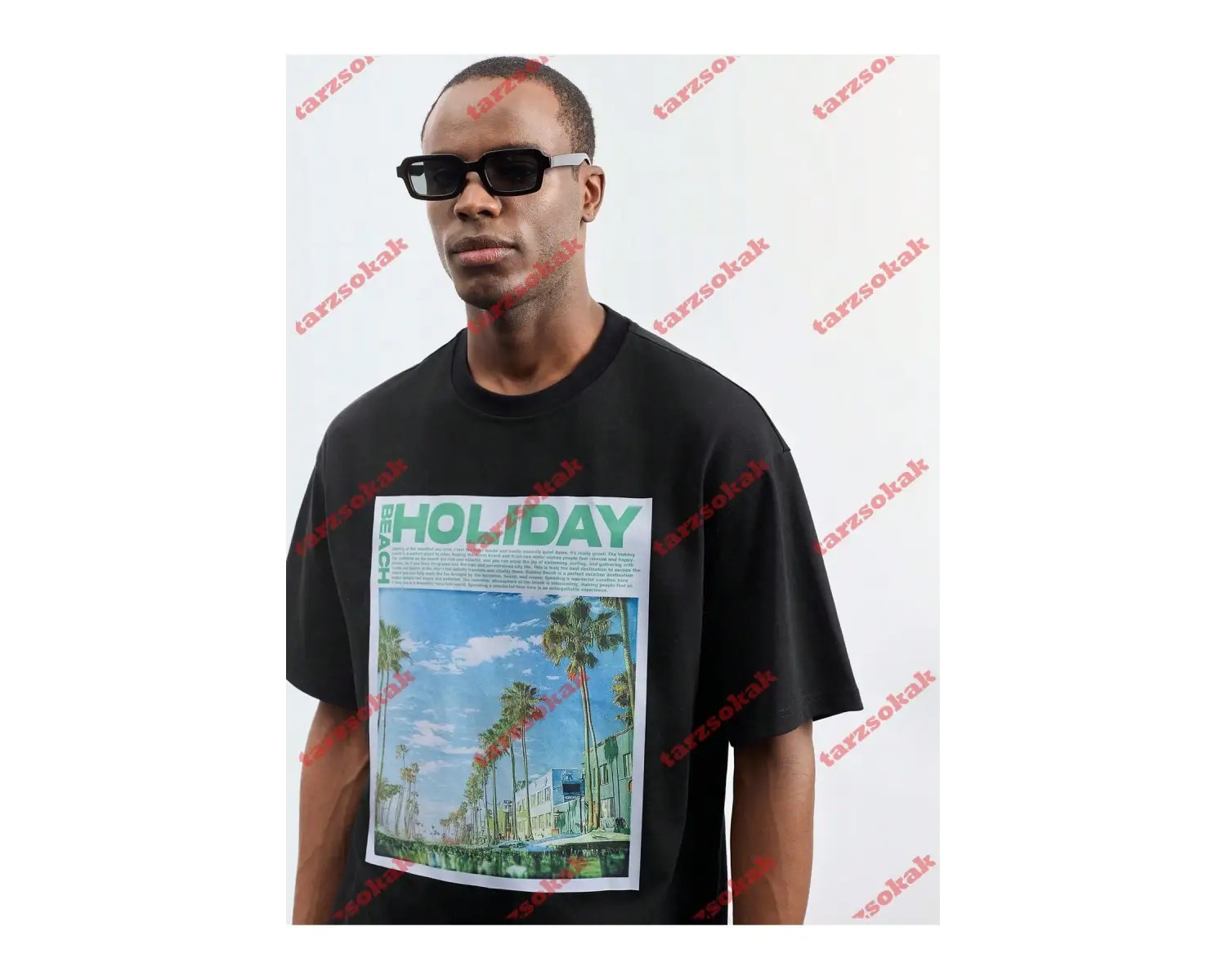 Model 3993 Erkek Yazlık Yuvarlak Yaka Kısa Kollu Günlük Tişört, Yaz