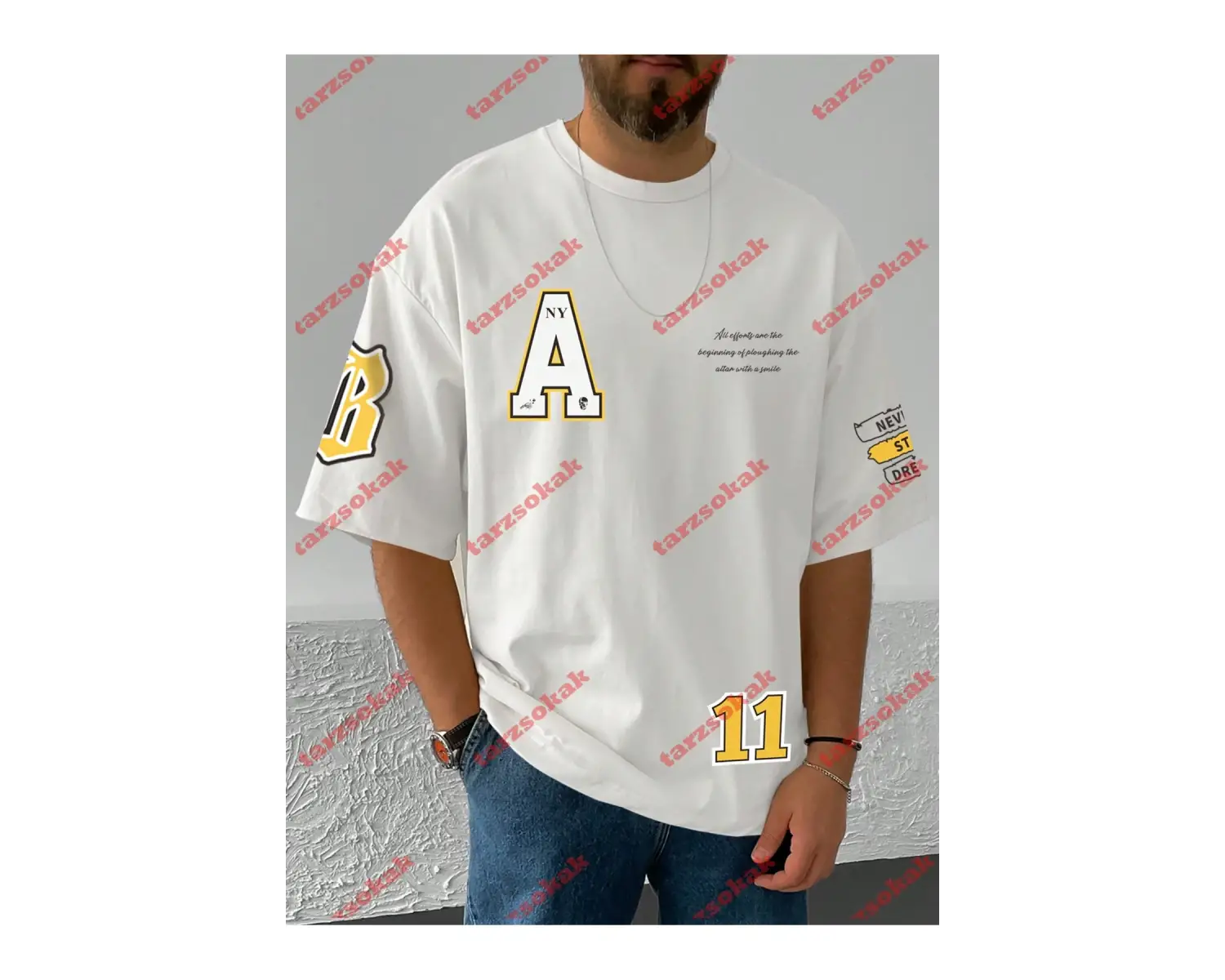 Model 3999 Erkek Yazlık Yuvarlak Yaka Kısa Kollu Günlük Tişört, Yaz