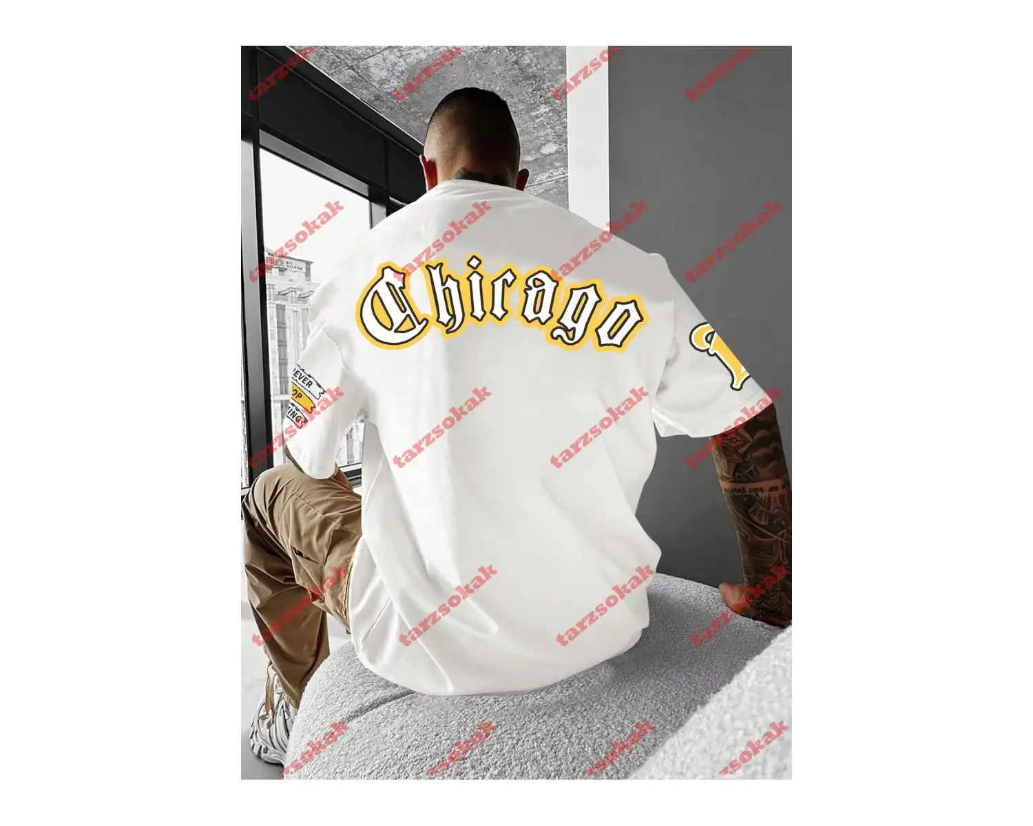 Model 3999 Erkek Yazlık Yuvarlak Yaka Kısa Kollu Günlük Tişört, Yaz