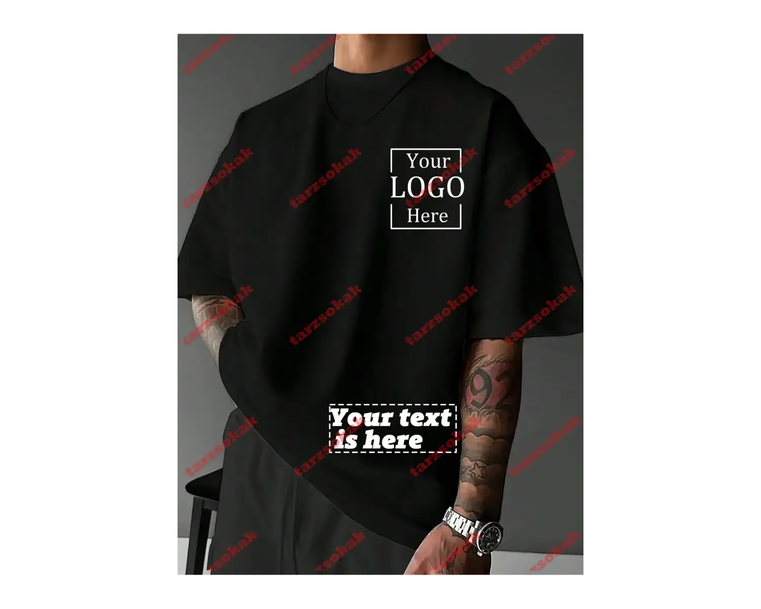 Model 4007 Erkek Yazlık Yuvarlak Yaka Kısa Kollu Günlük Tişört, Yaz