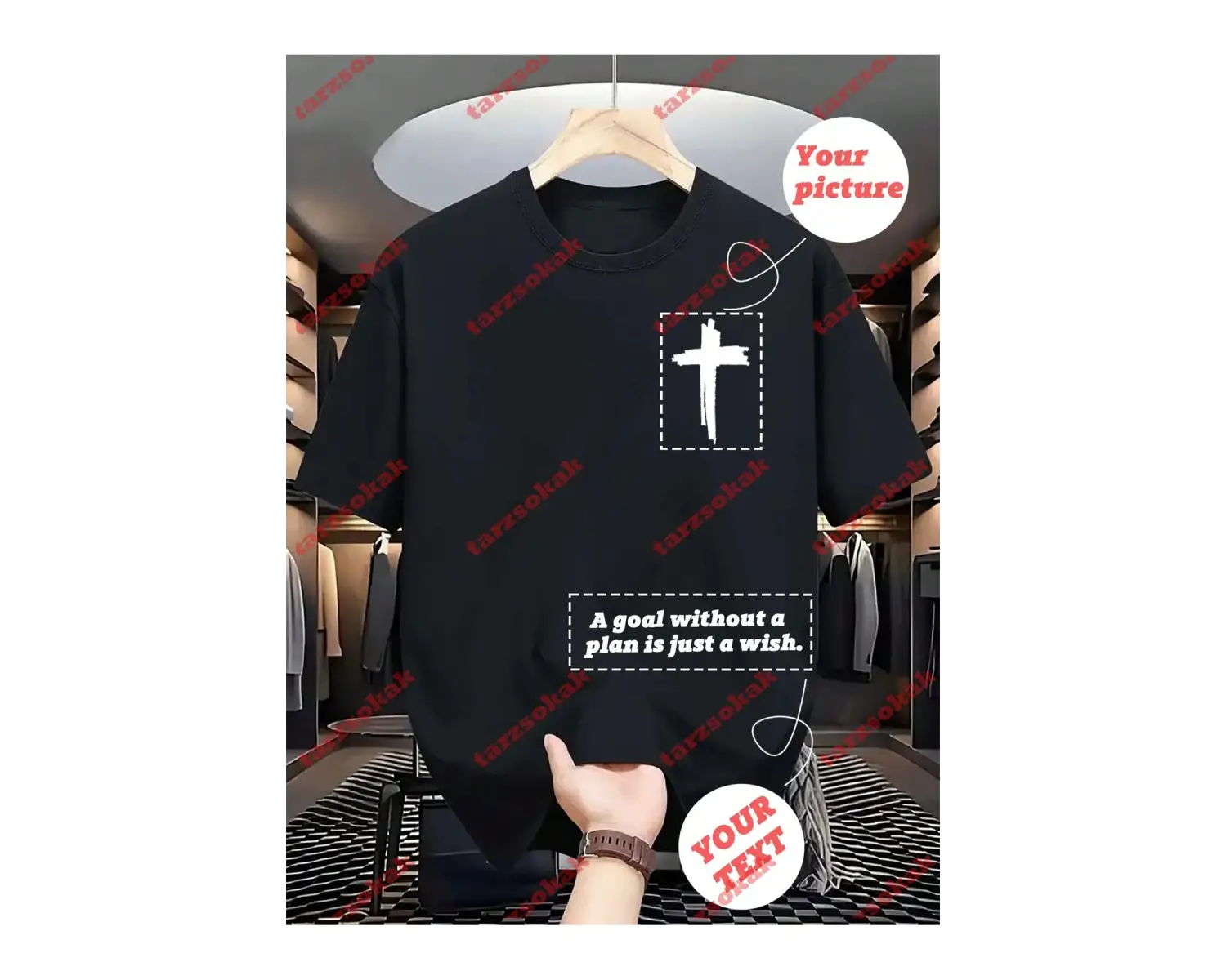 Model 4007 Erkek Yazlık Yuvarlak Yaka Kısa Kollu Günlük Tişört, Yaz