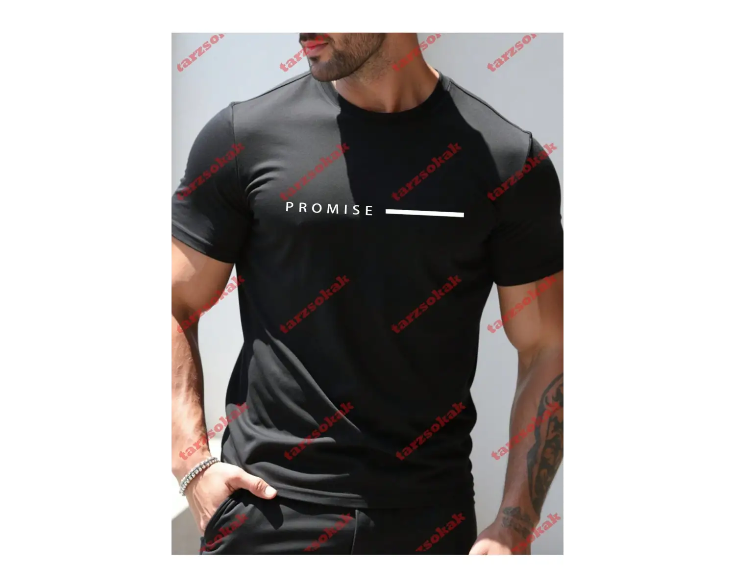 Model 4008 Erkek Yazlık Yuvarlak Yaka Kısa Kollu Günlük Tişört, Yaz