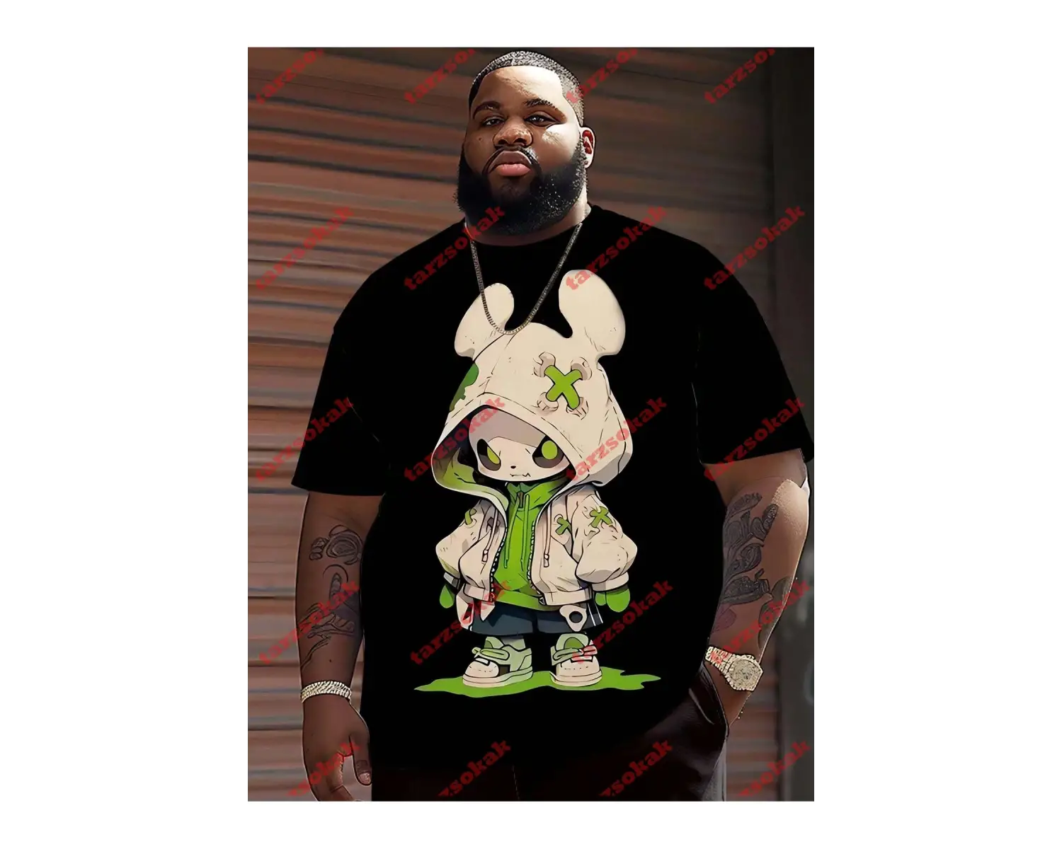 Model 4013 Erkek Yazlık Yuvarlak Yaka Kısa Kollu Günlük Tişört, Yaz