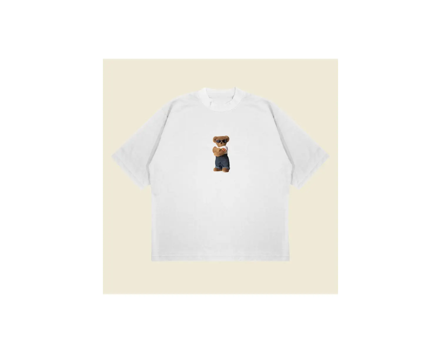 Moms Teddy Bear Boxy Fit Oversize Unisex Tshirt – Baskılı Tişört |