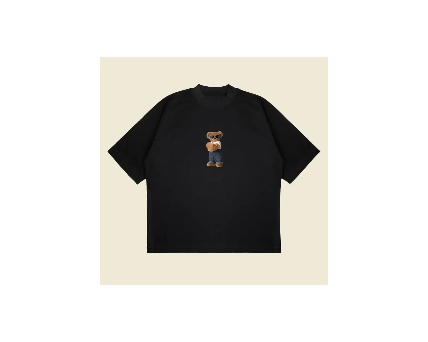 Moms Teddy Bear Boxy Fit Oversize Unisex Tshirt – Baskılı Tişört |
