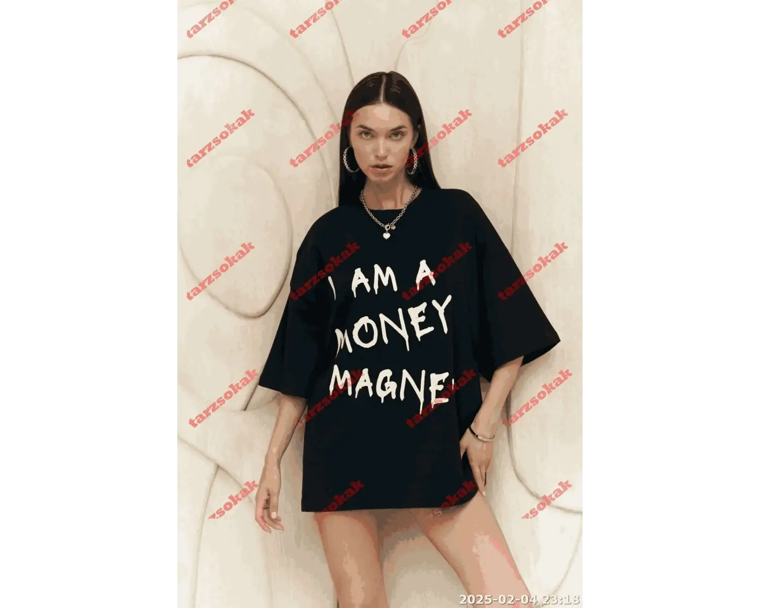 Money Magnet Beyaz Oversize