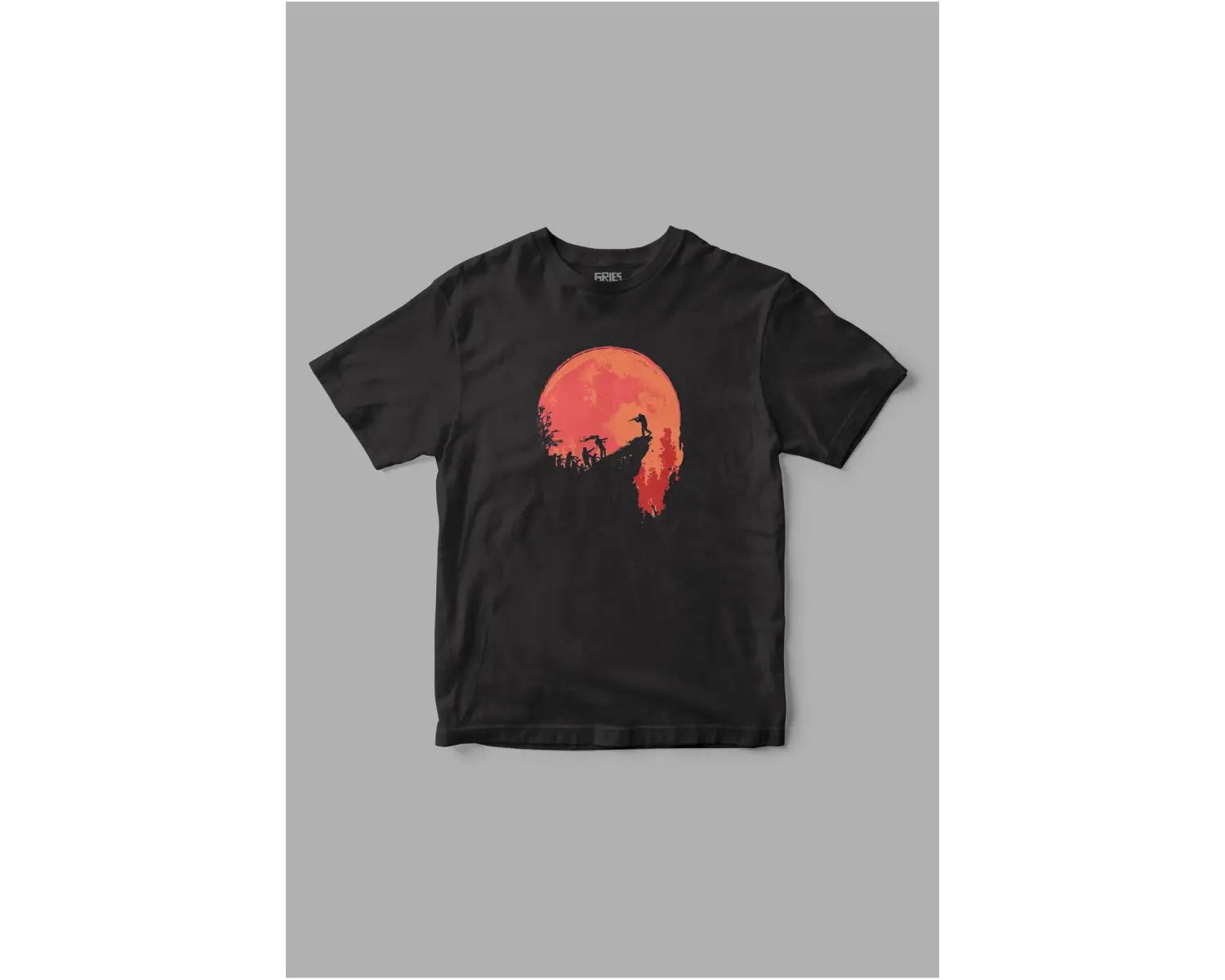 Moon The Walking Dead Twd Baskılı Tişört