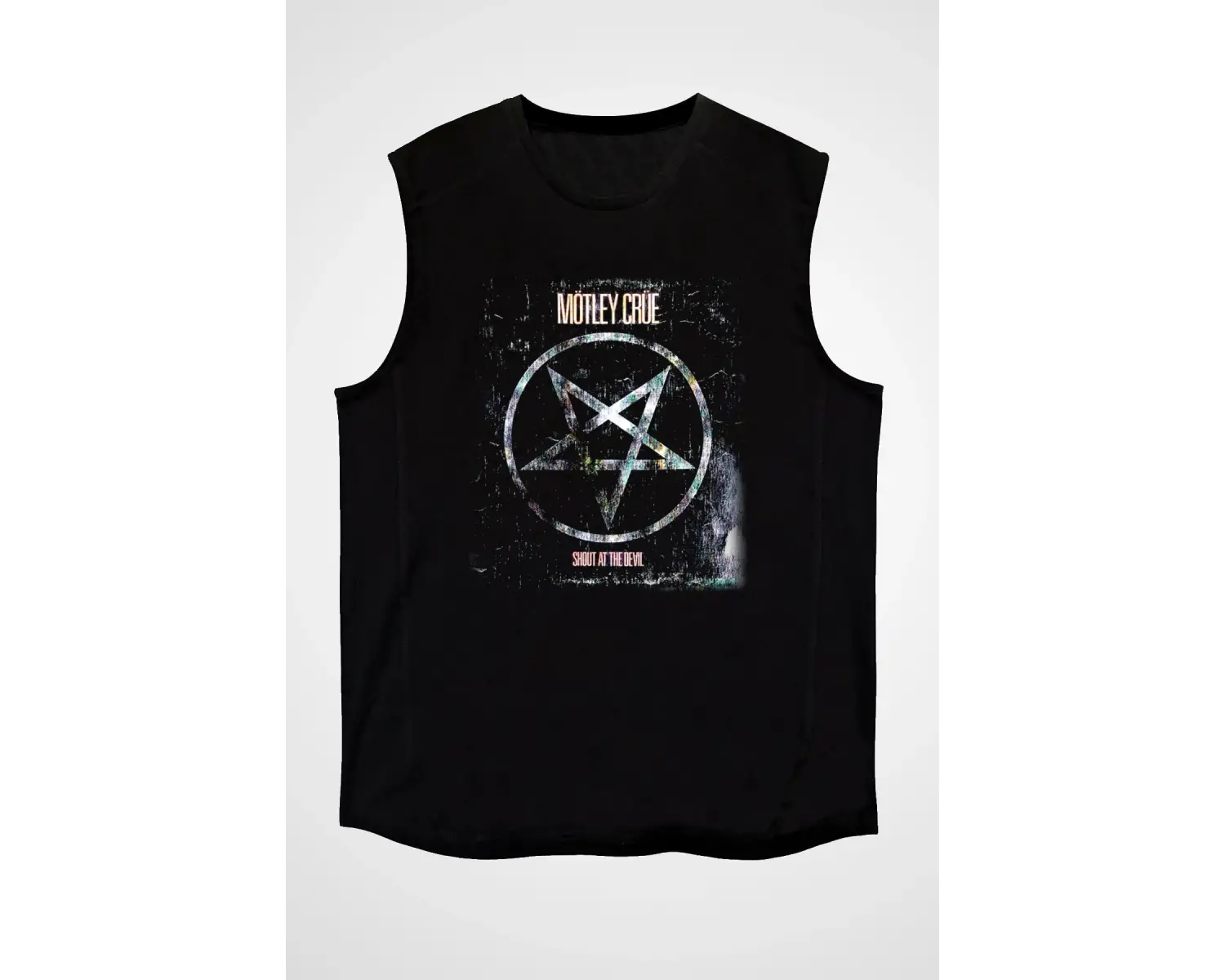 Mötley Crüe Siyah Kolsuz Tişört T-shirt