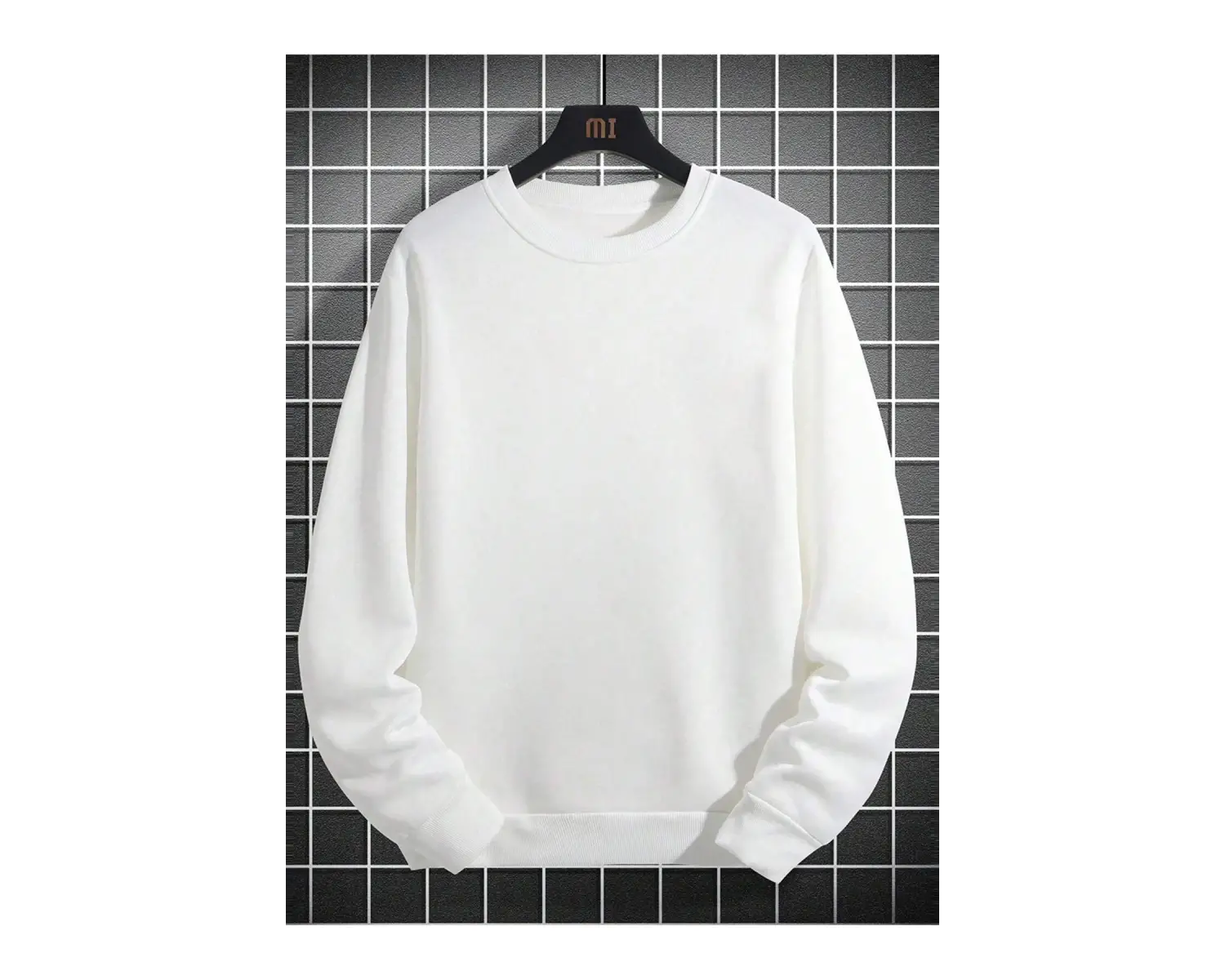 Mountain & Slogan Graphic Drop Shoulder Sweatshirt Beyaz