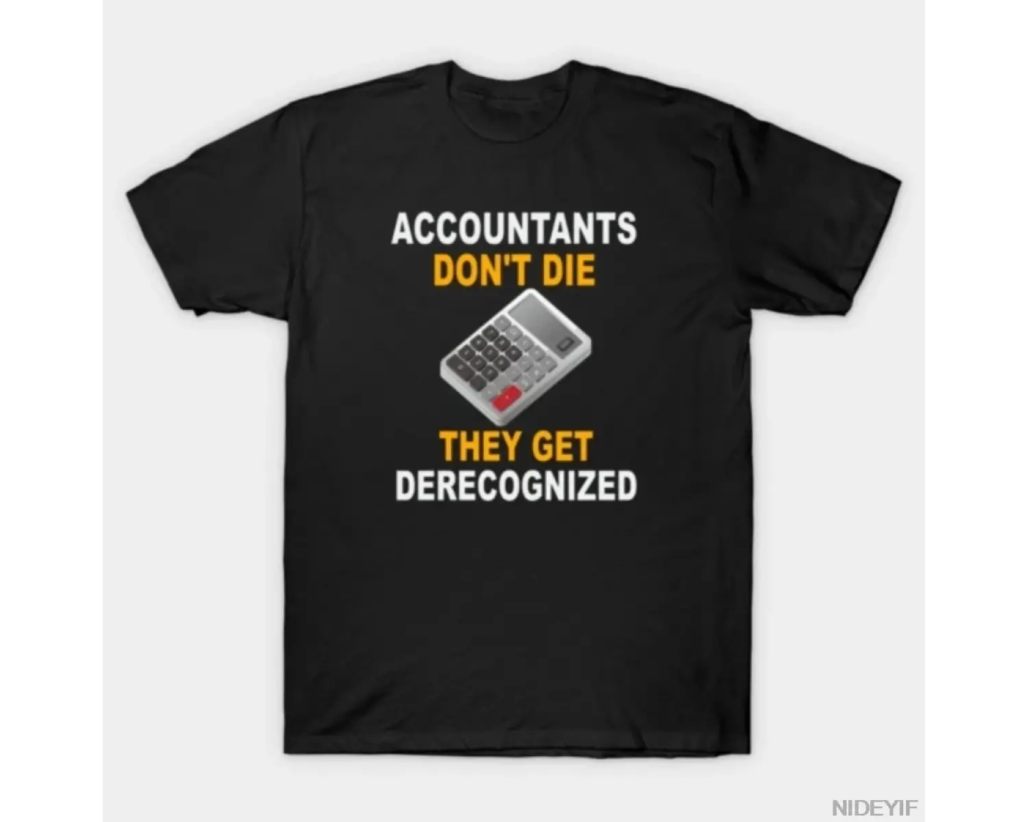 Muhasebeciler Ölmez Onlar Erkekler İçin Tişört Alır Kadınlar %100 Pamuklu Tişörtler Kısa Koll