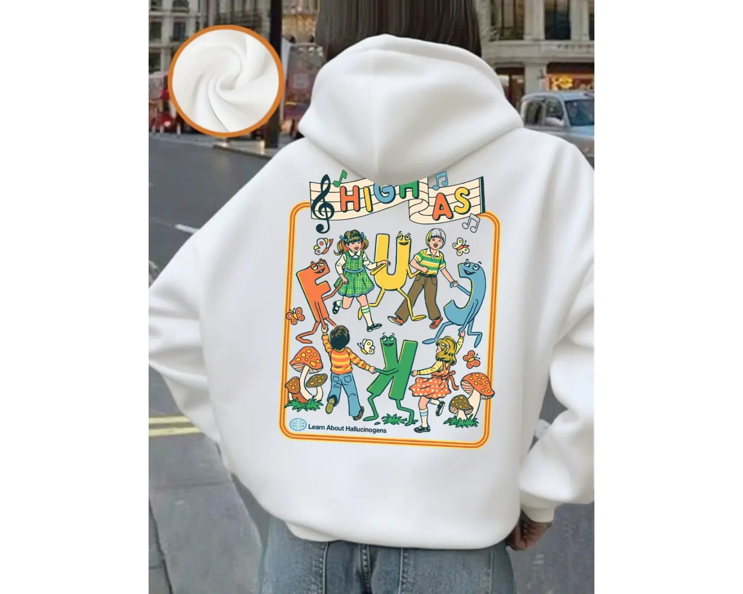 Mutlu Çocuklar Baskılı Kapüşonlu Üstler Kadınlar İçin Kışlık Polar Sıcak Kazaklar Temel Cepli