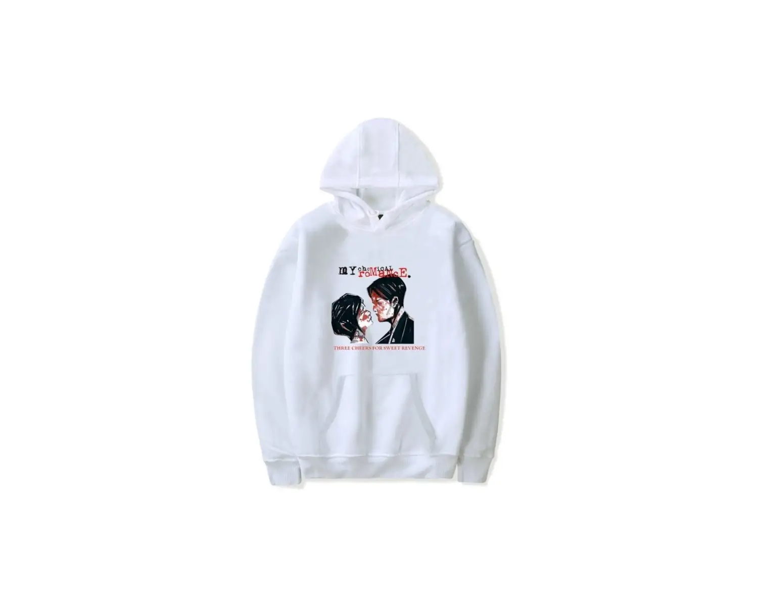 My Chemol Ramonce Mcr Emo Punk Hoodie Mod954 15095 Beyaz