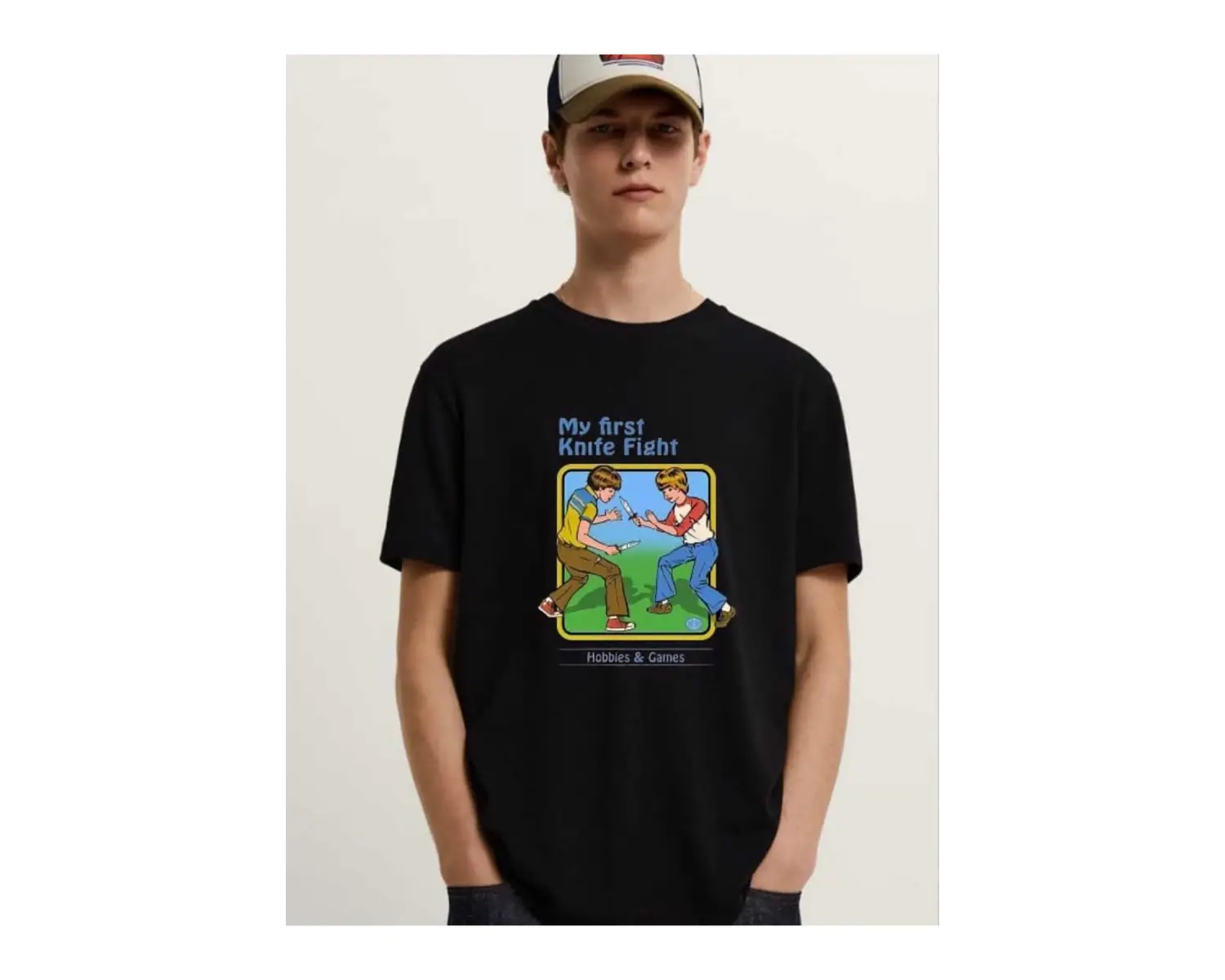 My First Knife Fight Baskılı Tshirt