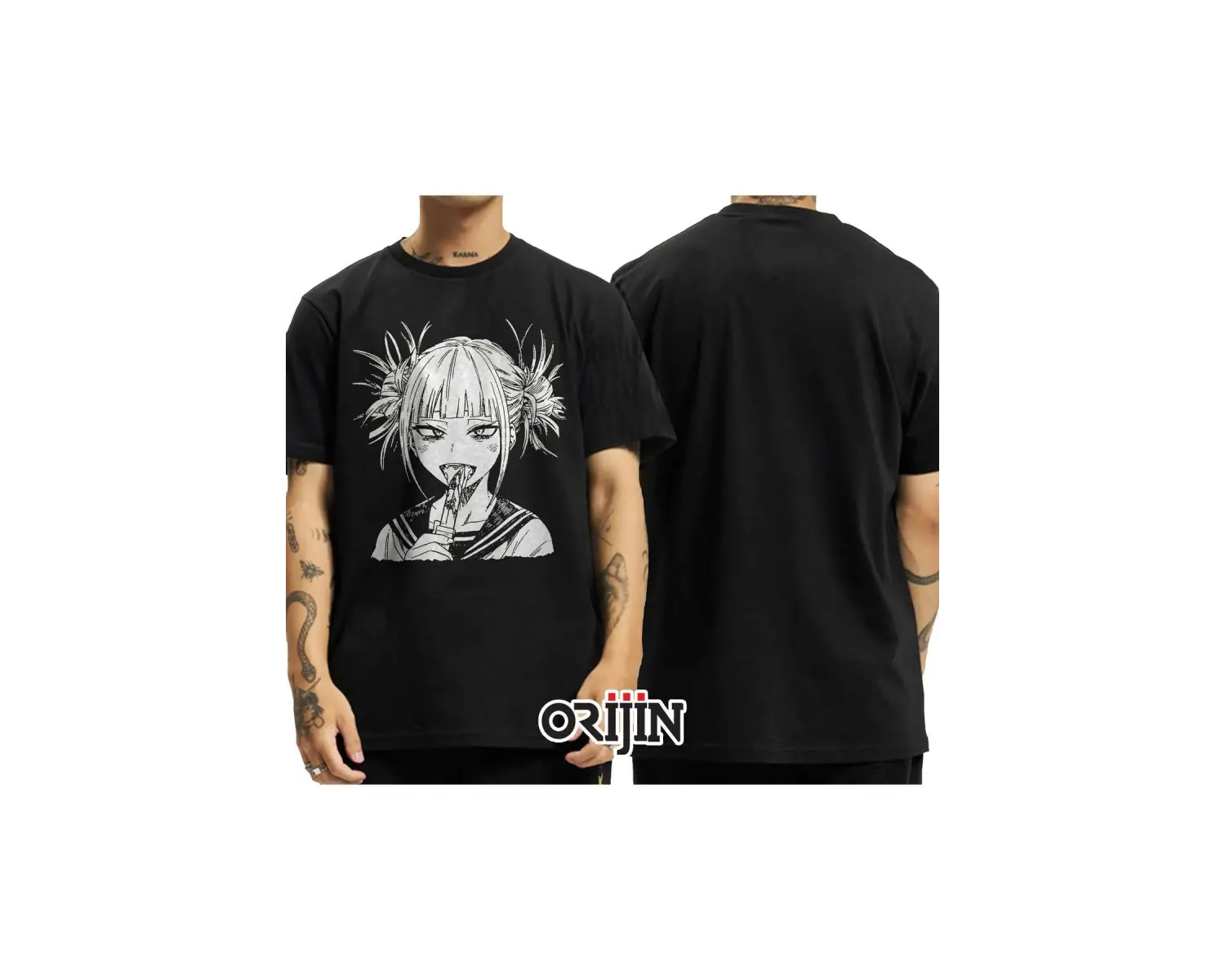 My Hero Academia Himiko Toga Baskılı Unisex Siyah