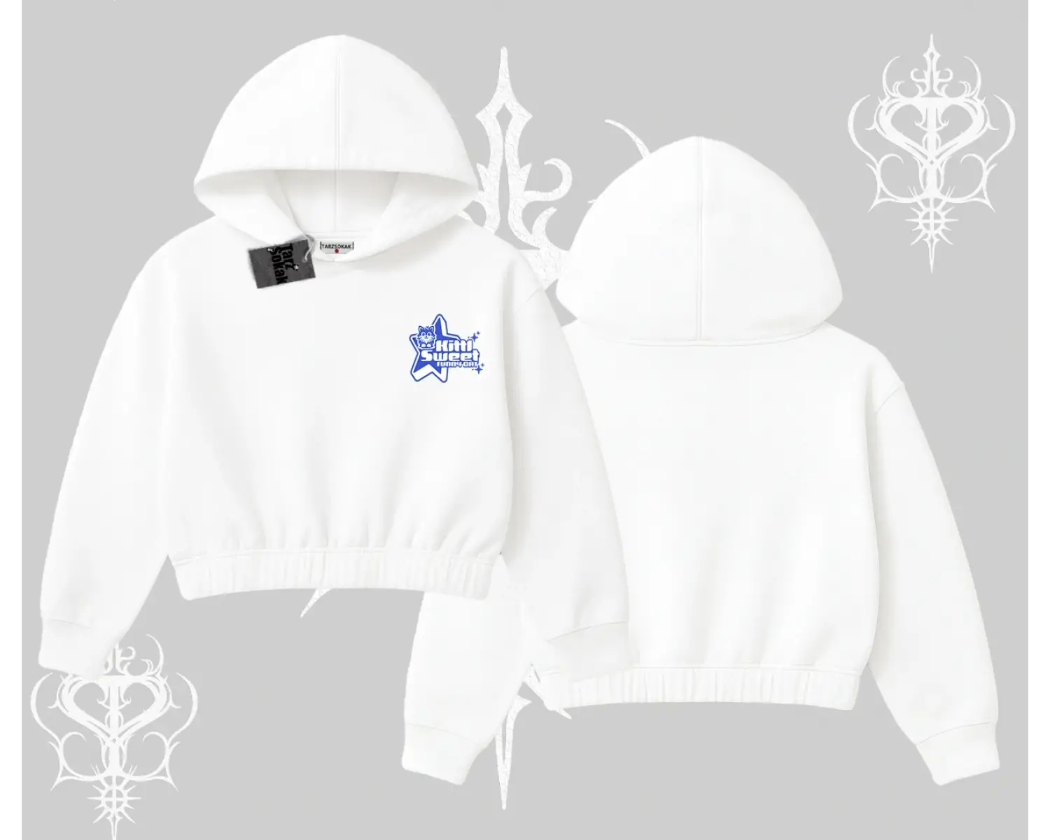 My Mood Right Now Yazılı Sevimli Kedi Biskilet Sweatshirt