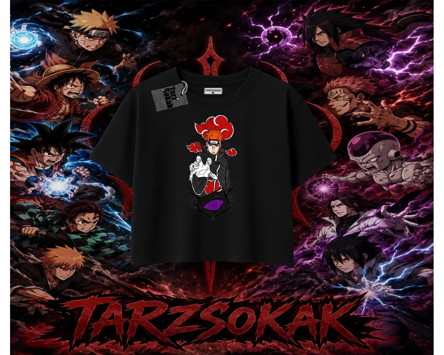 Naruto Uzumaki Premium Anime Kadın Crop Tişört Beyaz