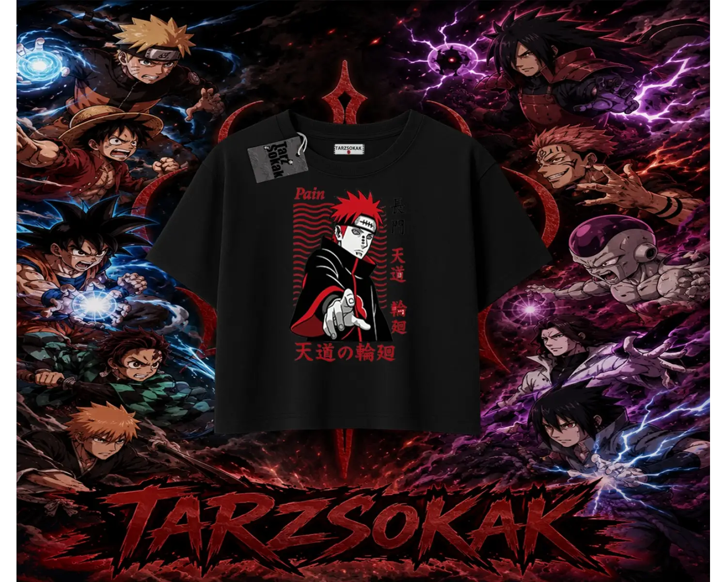 Naruto Uzumaki Premium Anime Kadın Crop Tişört Beyaz