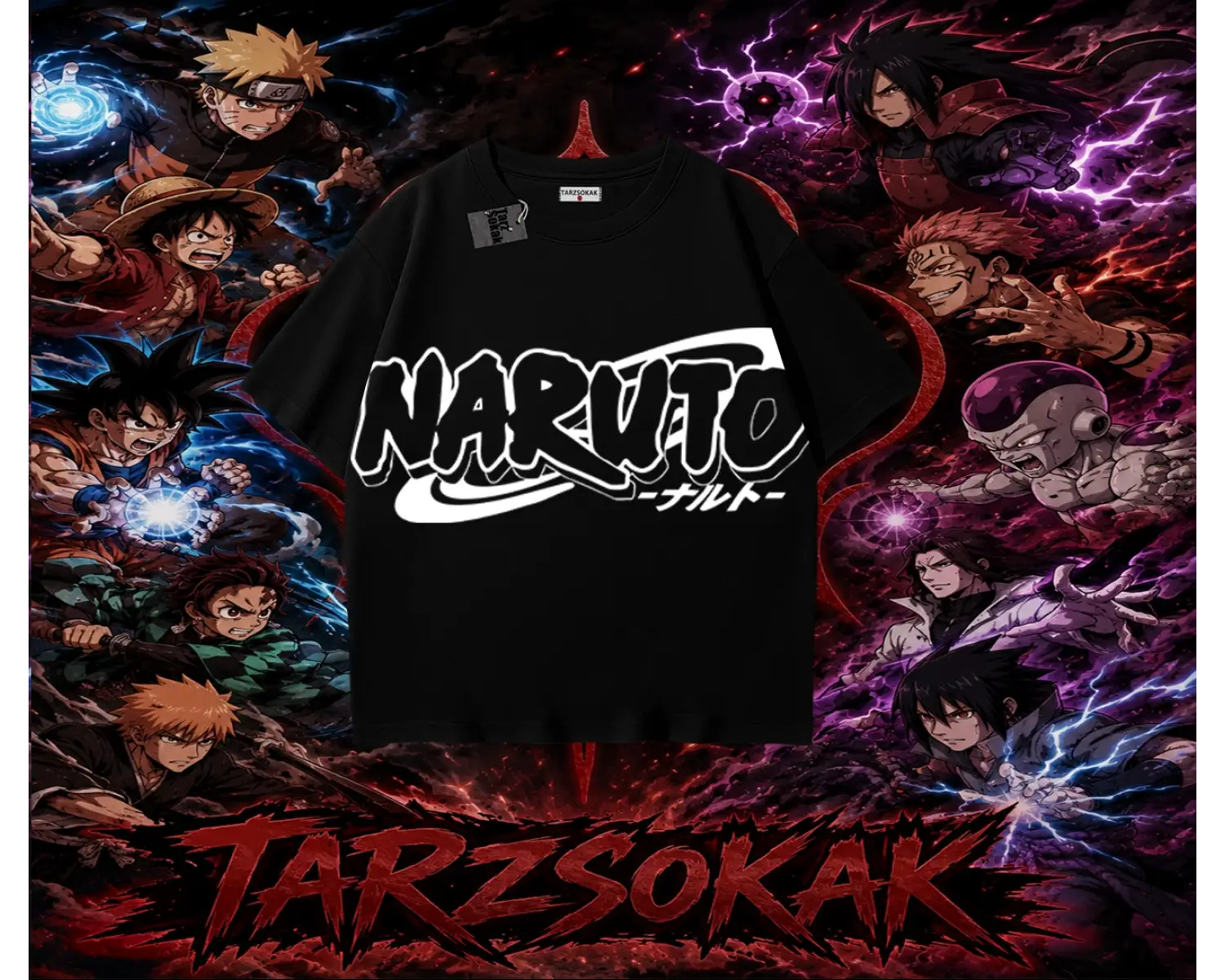 Naruto Uzumaki Premium Anime Oversize Unisex Tişört Beyaz