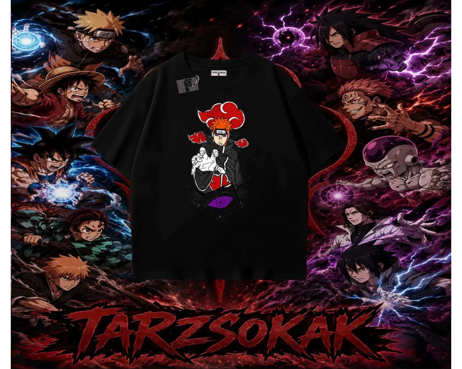 Naruto Uzumaki Premium Anime Oversize Unisex Tişört Beyaz