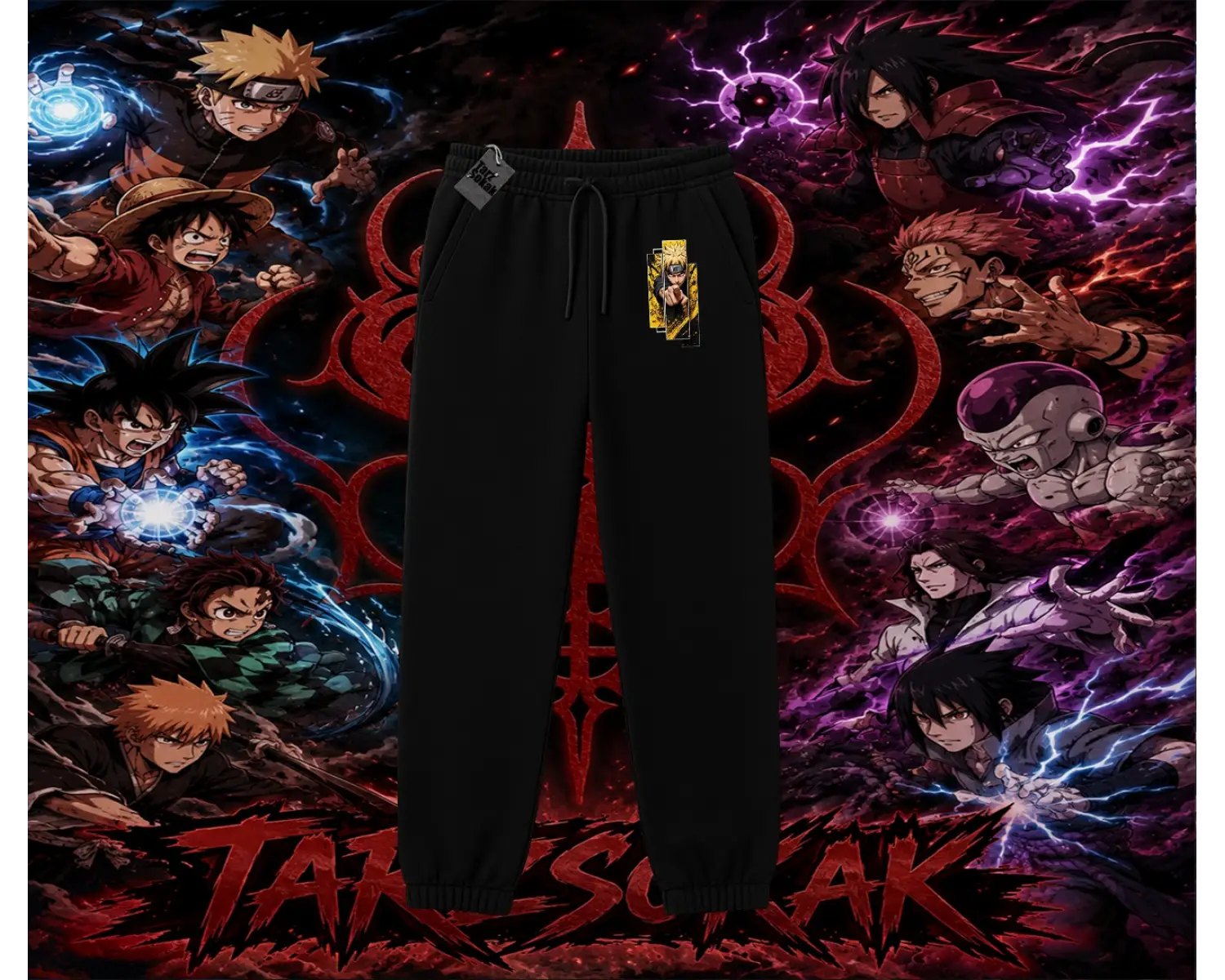 Naruto Uzumaki Premium Anime Unisex Jogger Eşofman Altı Beyaz