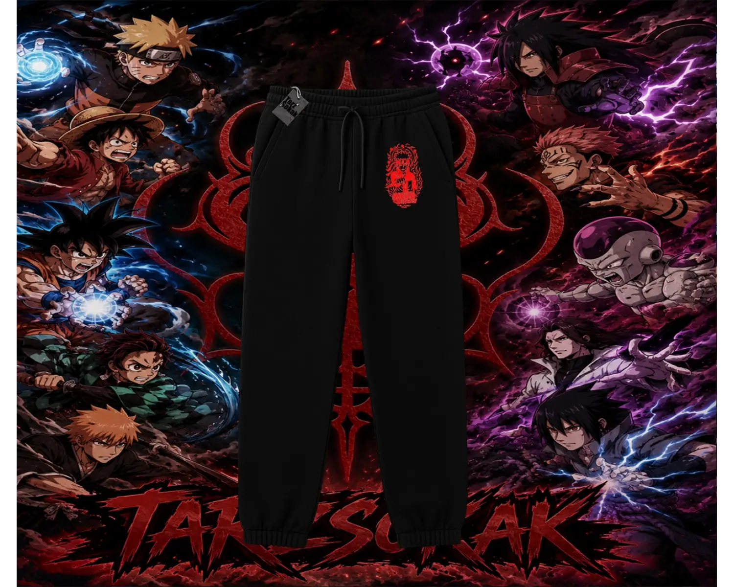 Naruto Uzumaki Premium Anime Unisex Jogger Eşofman Altı Beyaz