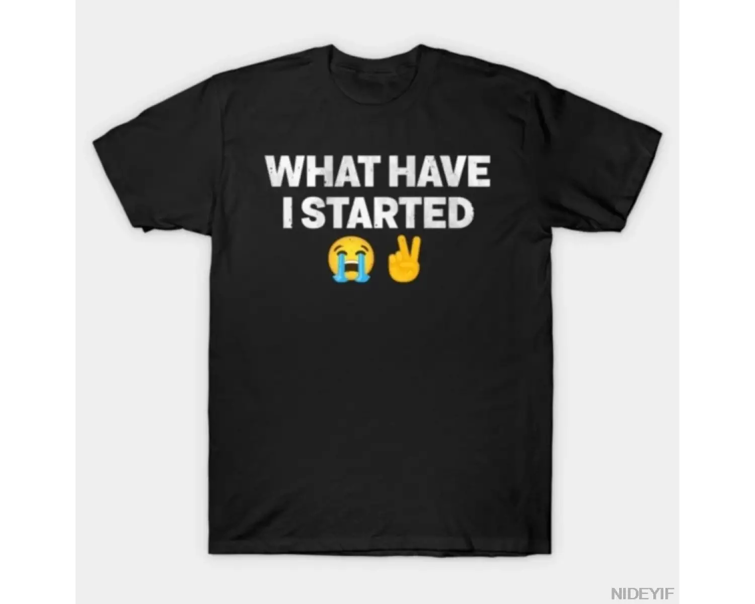 Ne Başardım Mısın Ağlama Gülmek Barış Meme T-shirt Erkekler Kadınlar Için % 100% Pamuk T Shir