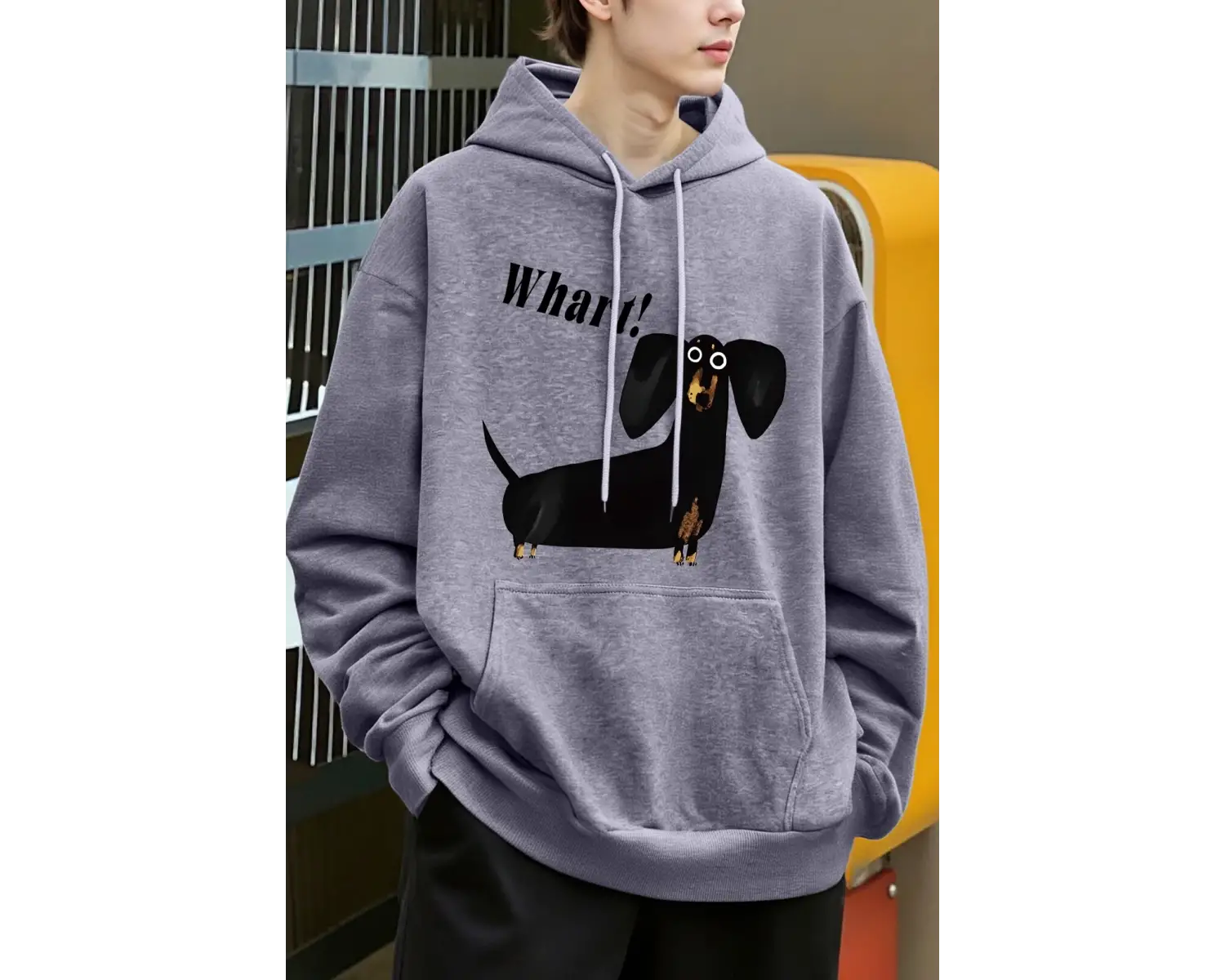 Ne kadar sevimli Dachshund desenli erkek modası kapüşonlu sweatshirtler hip hop büyük beden s