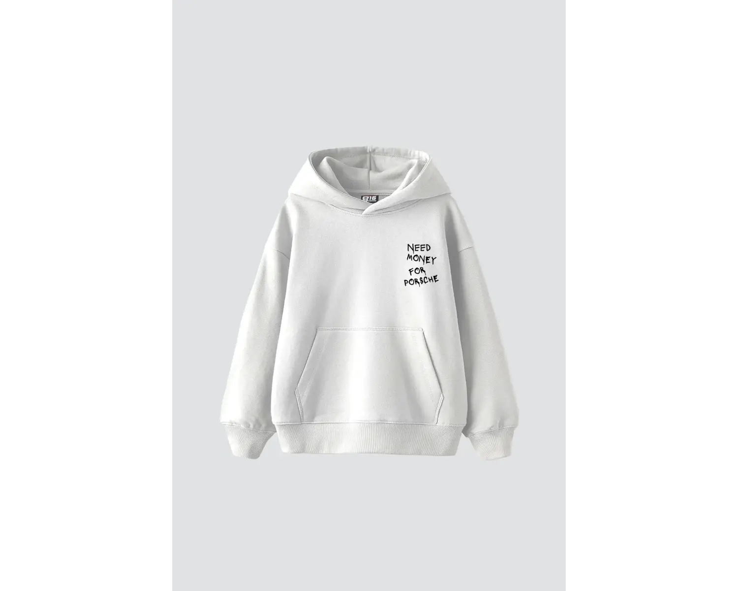 Need Money for Porsche Baskılı Oversize Unisex Beyaz